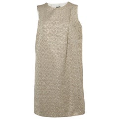Joseph Metallic Jacquard Lame Sleeveless Mini Dress M