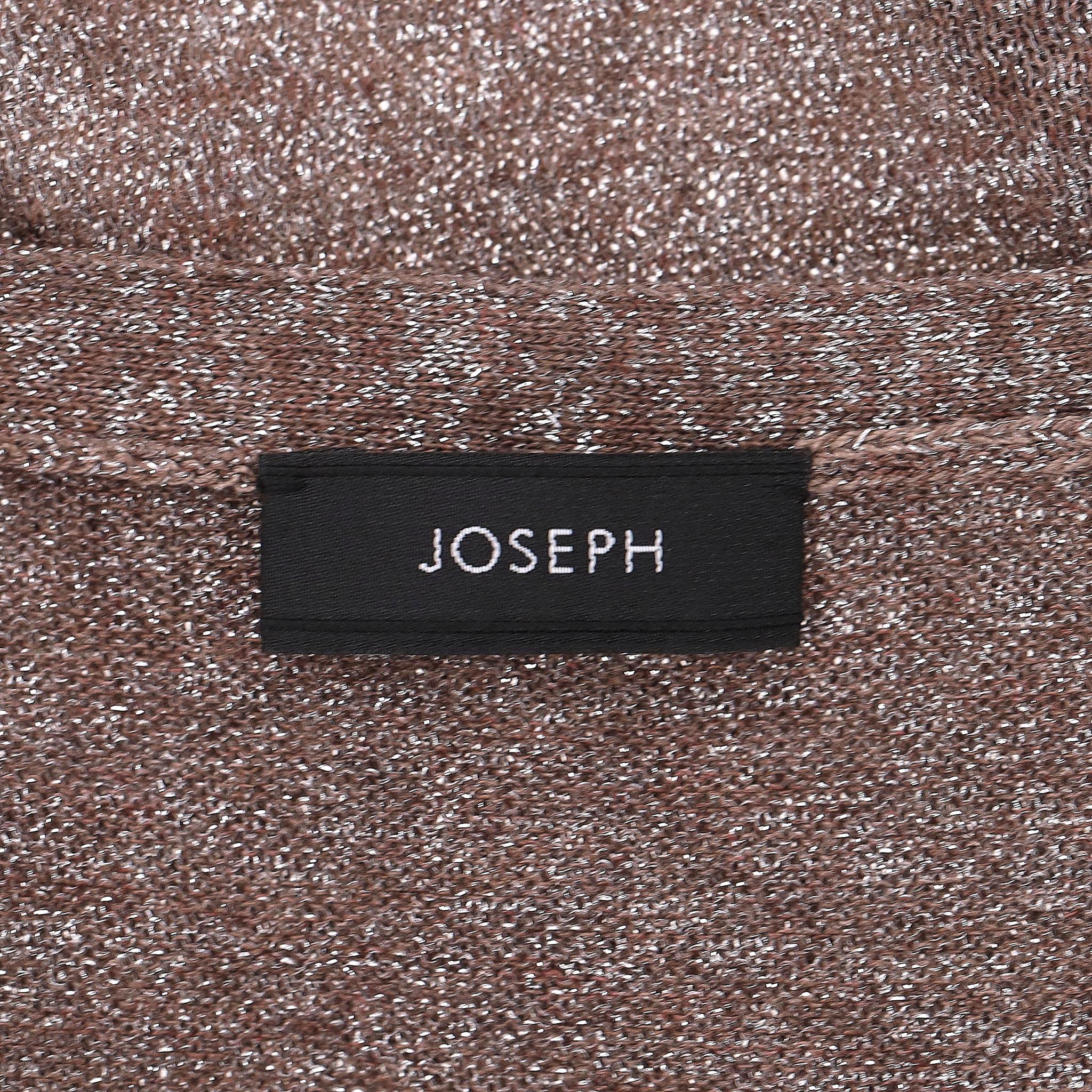  Joseph Metallic V-Neck Jumper Pour femmes 