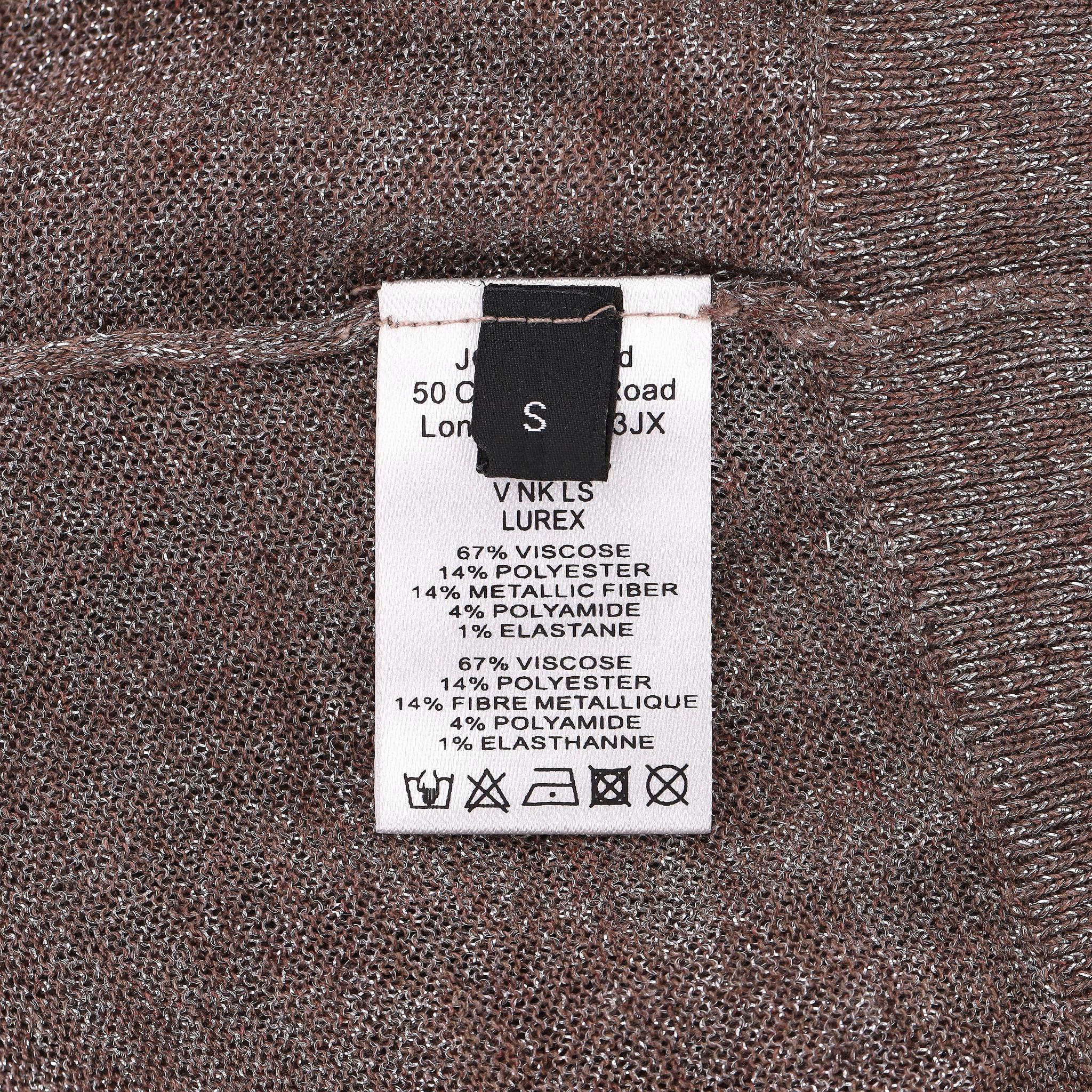 Joseph Metallic V-Neck Jumper 1