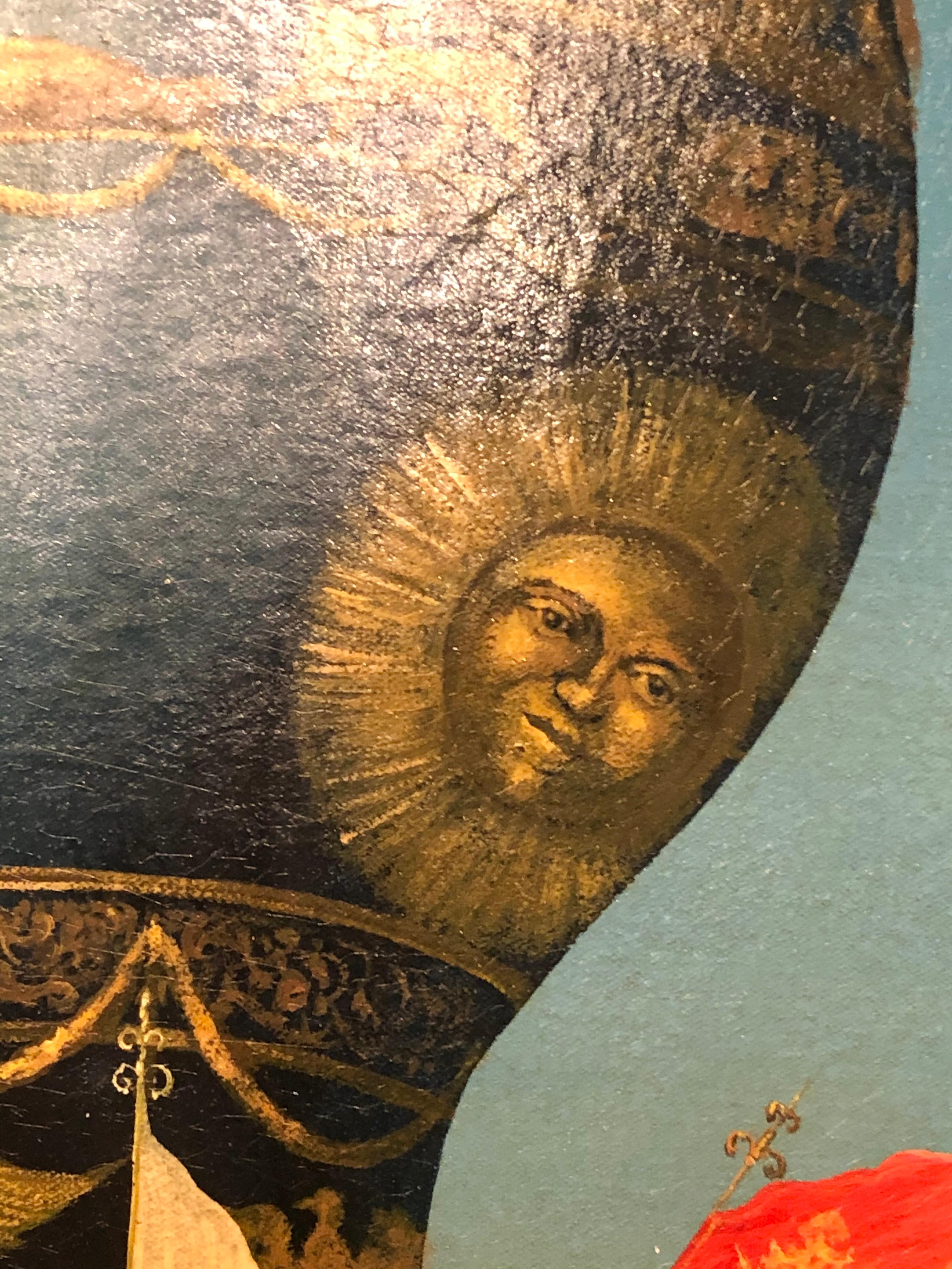 Joseph-Michel Montgolfier and Jacques-Étienne Montgolfier Oil Painting In Good Condition In Manhasset, NY