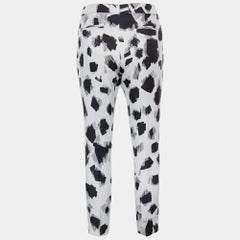 Joseph Monochrome Abstract Jacquard Tapered leg Pants S