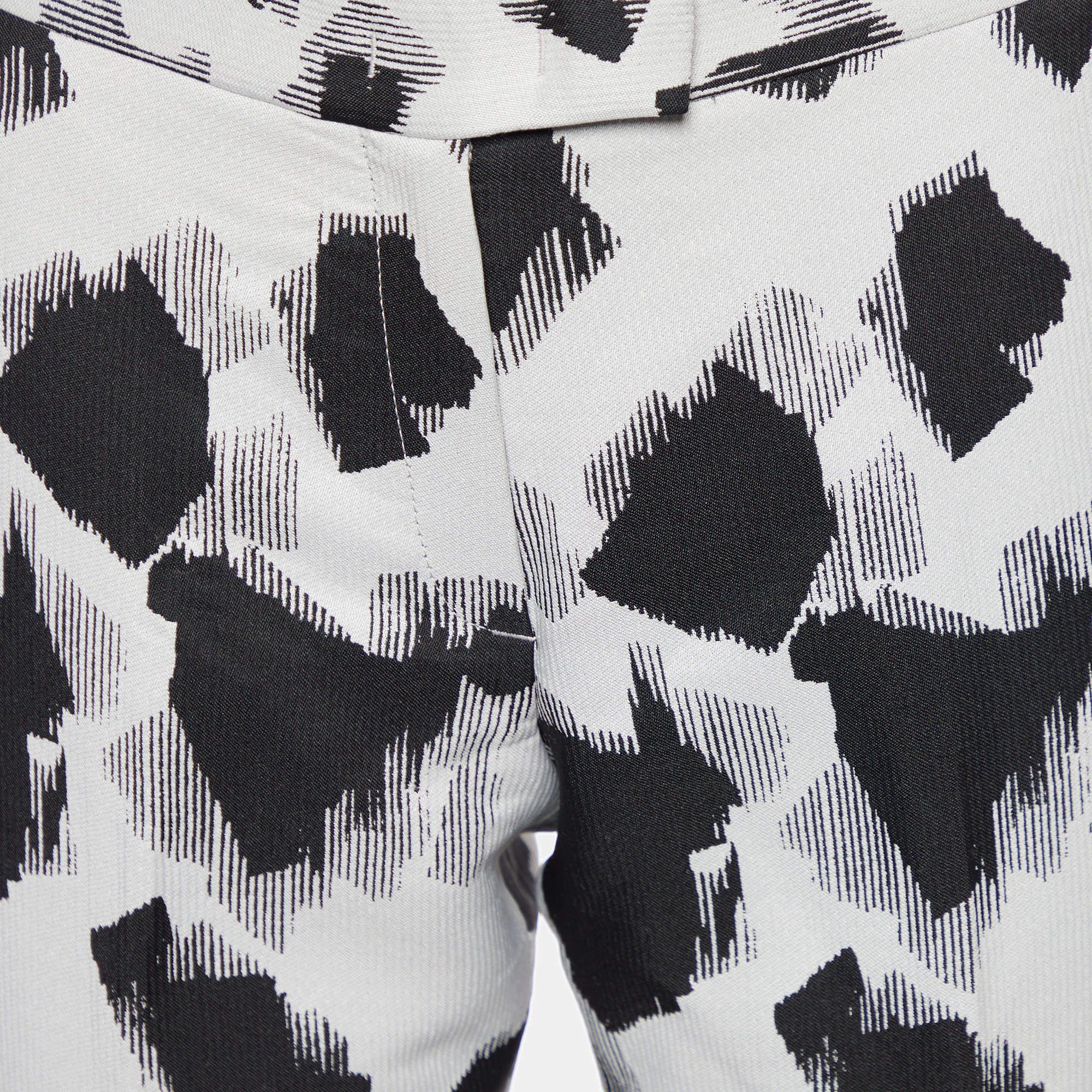 Gris Joseph Monochrome abstrait Jacquard Tapered leg Pantalon S en vente
