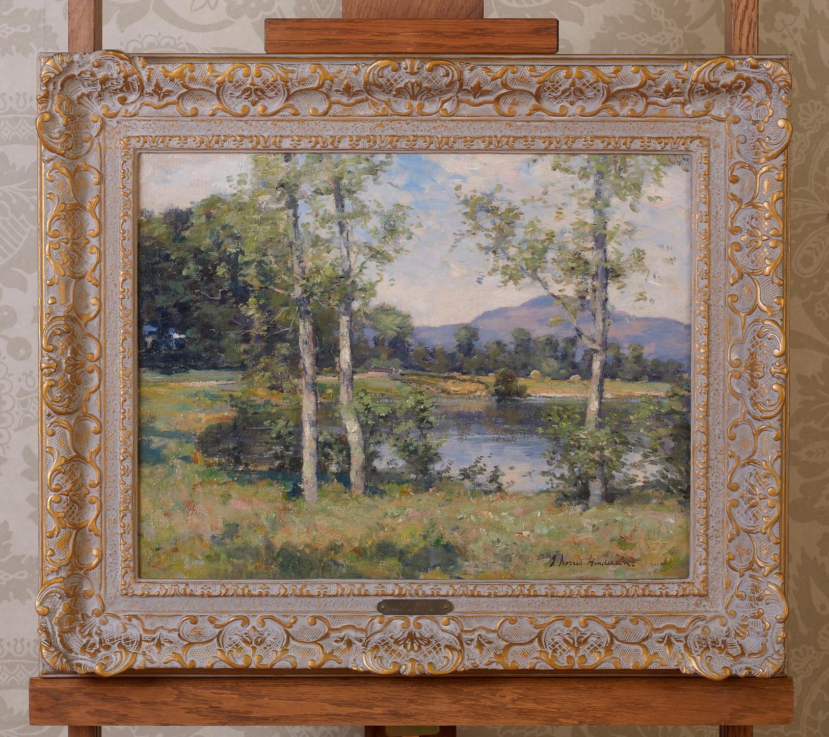 Ben Lomond from near Luss - Peinture de paysage écossais avec arbres et montagne