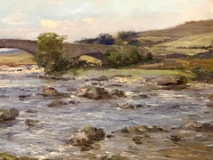 Bridge Over the Shallows, Scottish impressionist late 19th/early 20th century