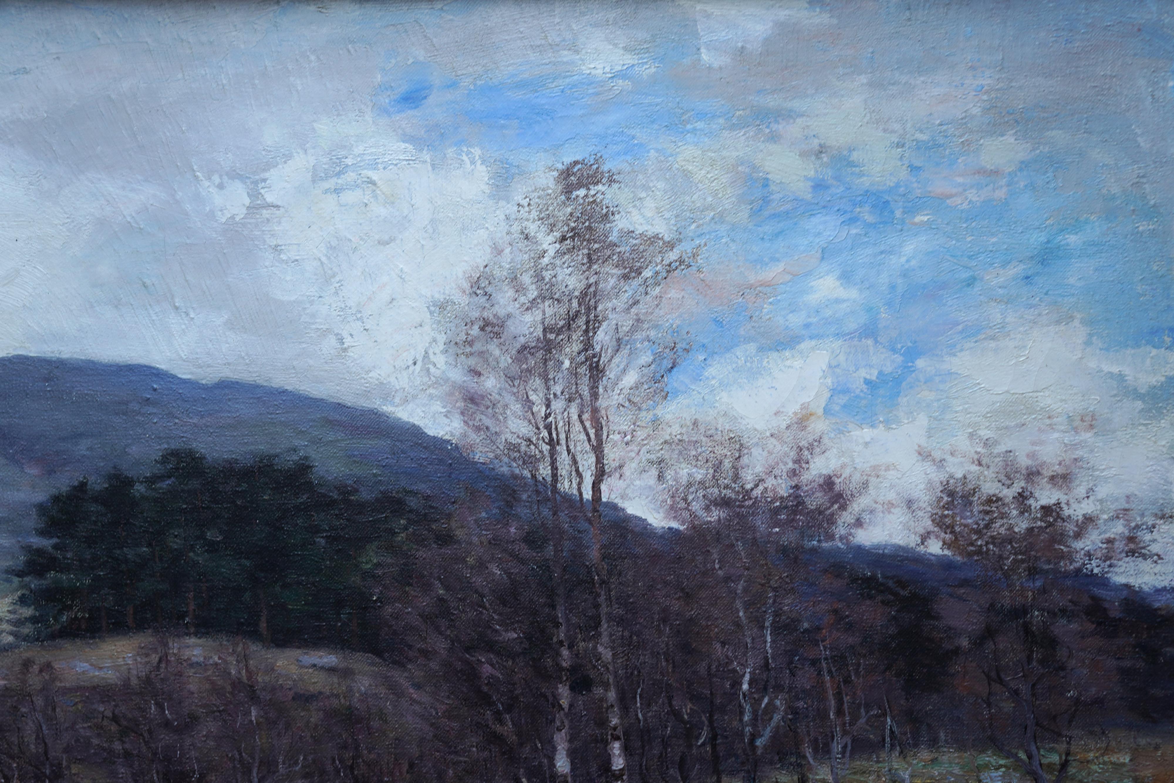 Moorland Stream Balquhidder - Scottish Impressionist  1923 exhib oil painting  For Sale 1