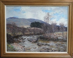 Arroyo del Páramo Balquhidder - Impresionista Escocés  1923 exposición pintura al óleo