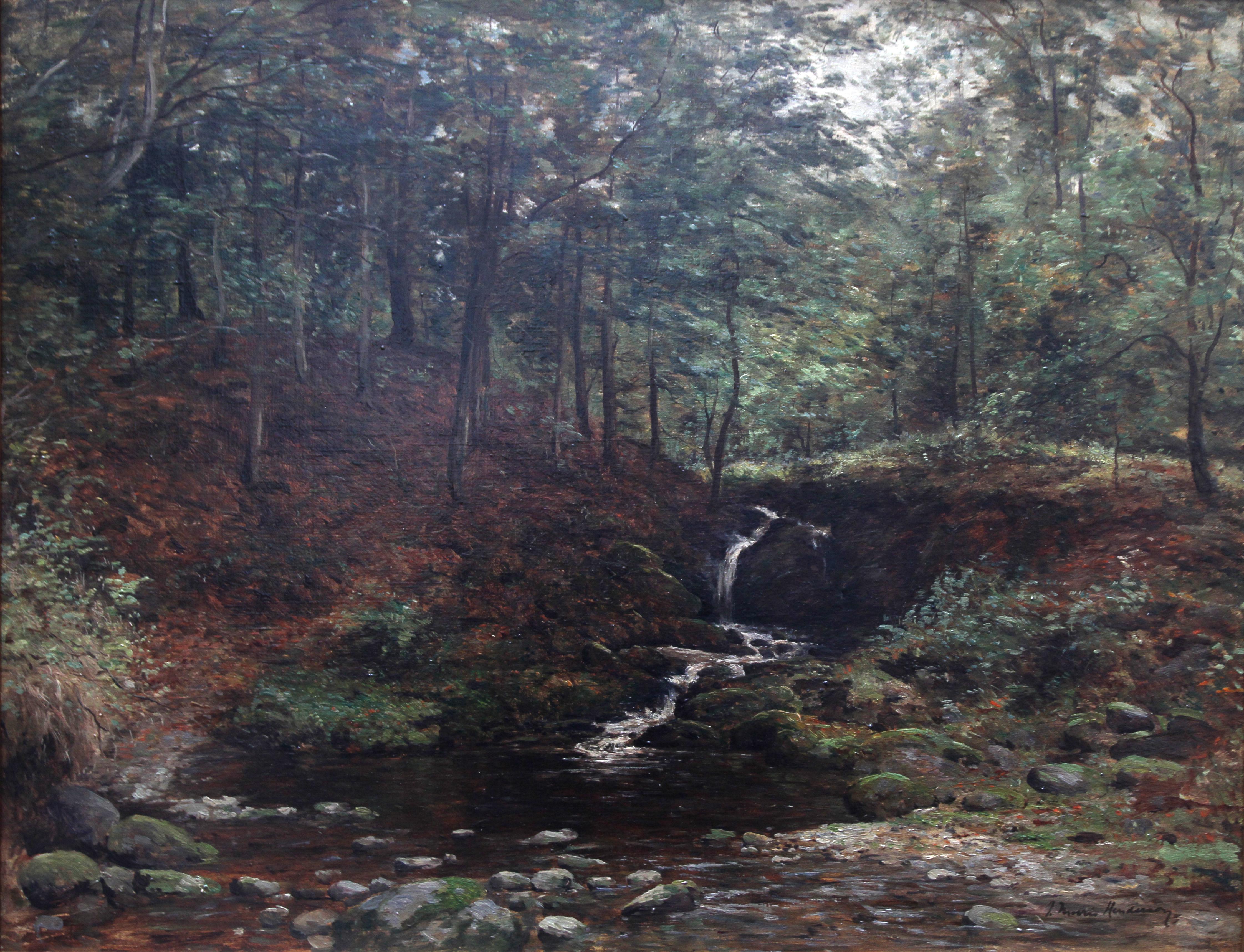 Scottish River Landscape Stirling - Impressionist art 1900 oil painting Scotland 2