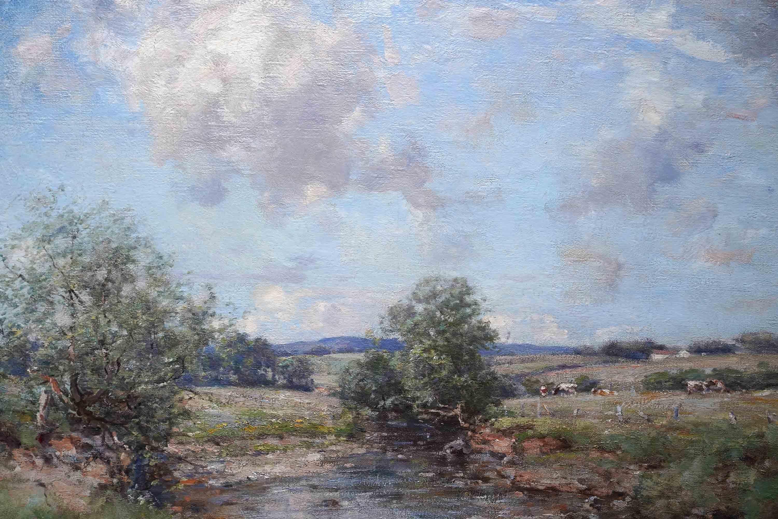 Stirling River Landscape Scotland - Scottish Impressionist 1910 art oil painting For Sale 1
