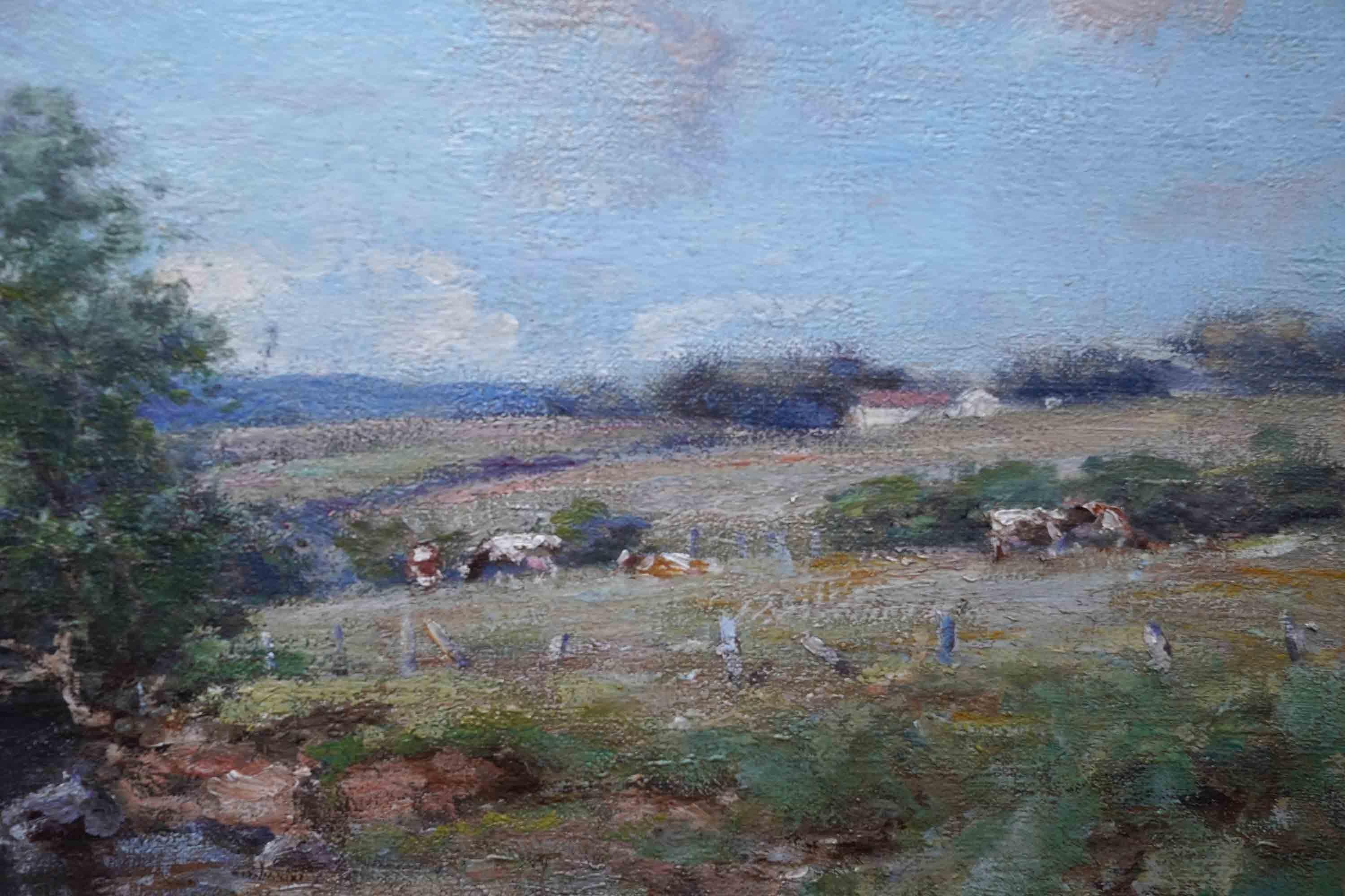 Stirling River Landscape Scotland - Scottish Impressionist 1910 art oil painting For Sale 4