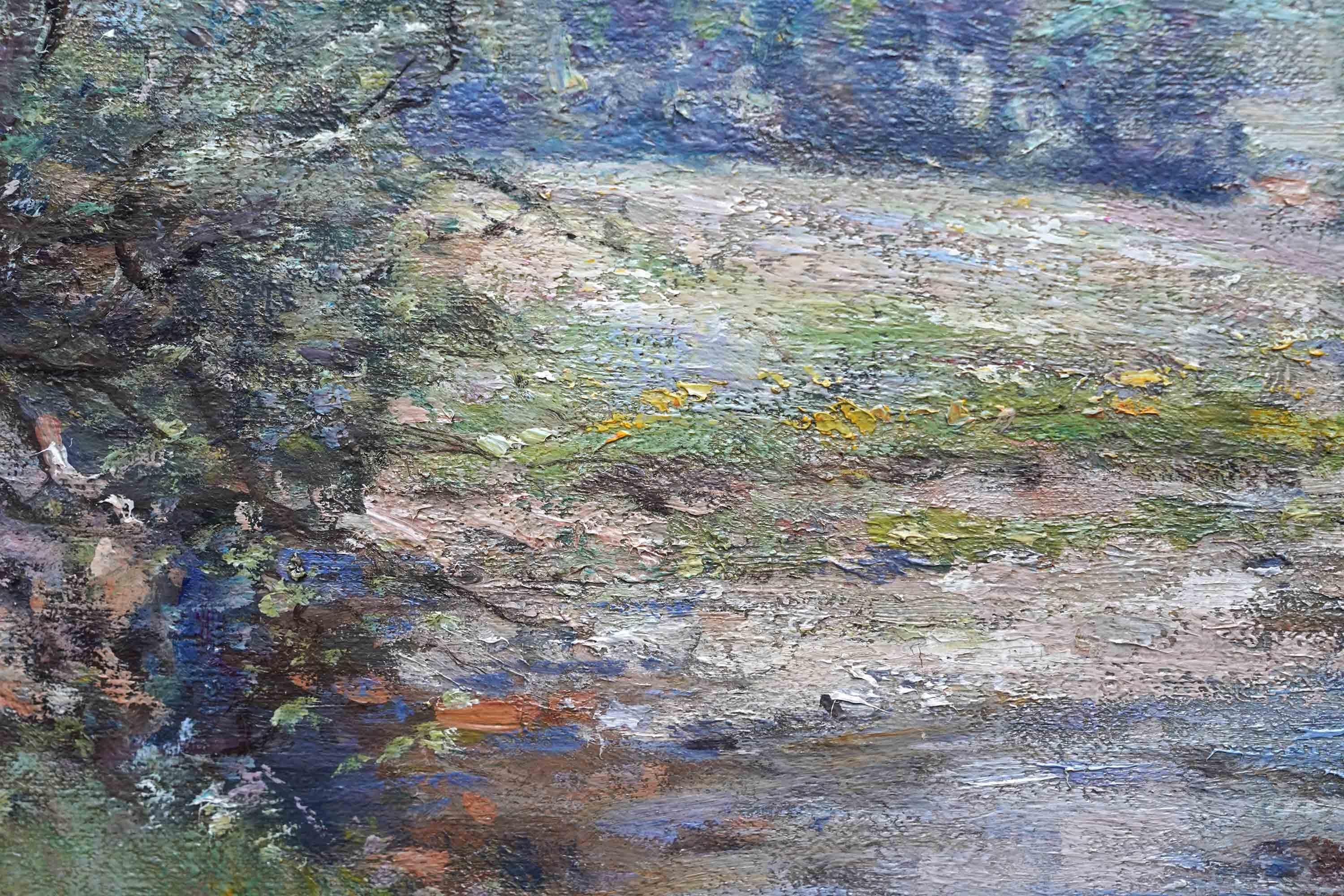 Stirling River Landscape Scotland - Scottish Impressionist 1910 art oil painting For Sale 5