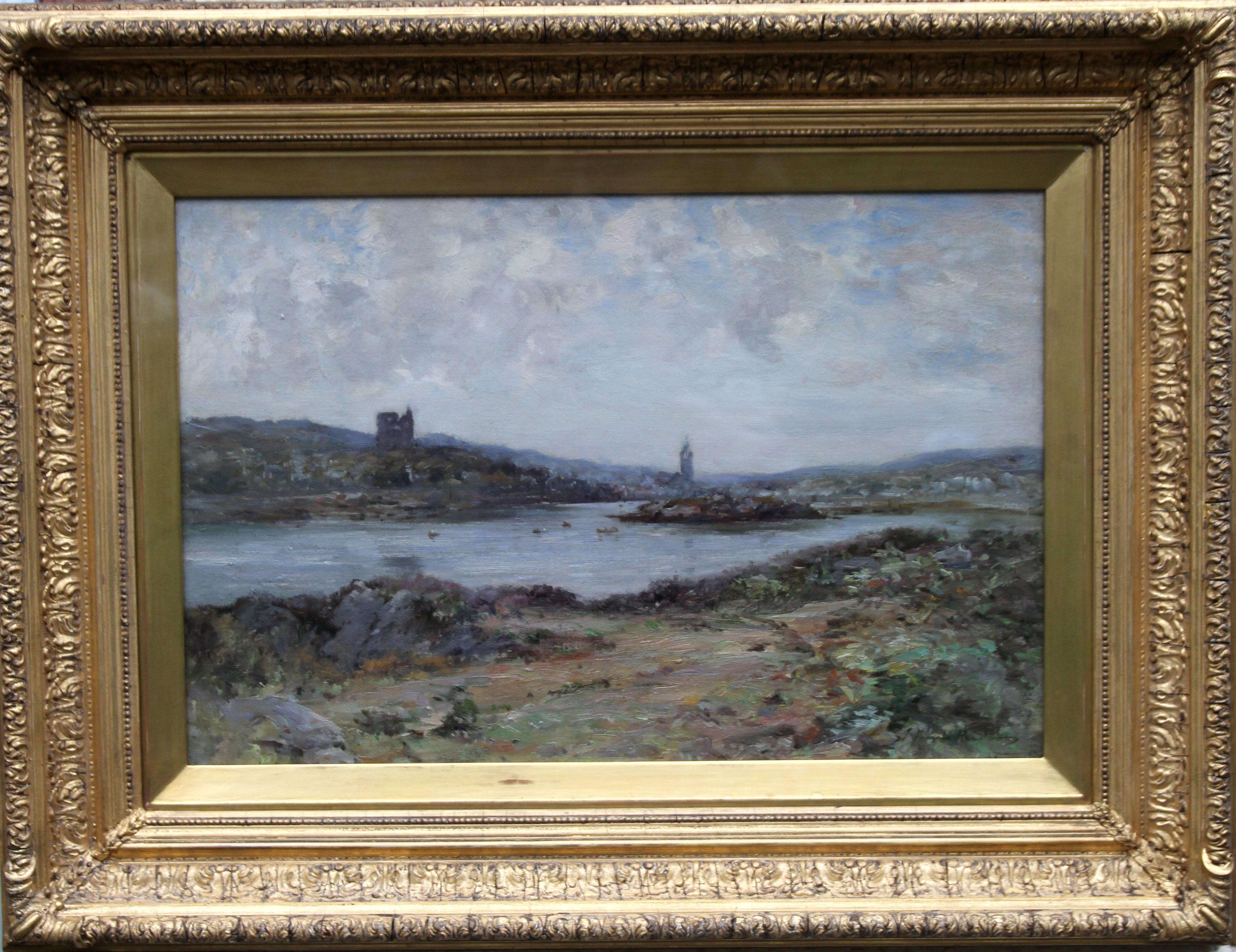 Tabert Castle Loch Fyne Scotland - Scottish Impressionist art oil painting For Sale 8
