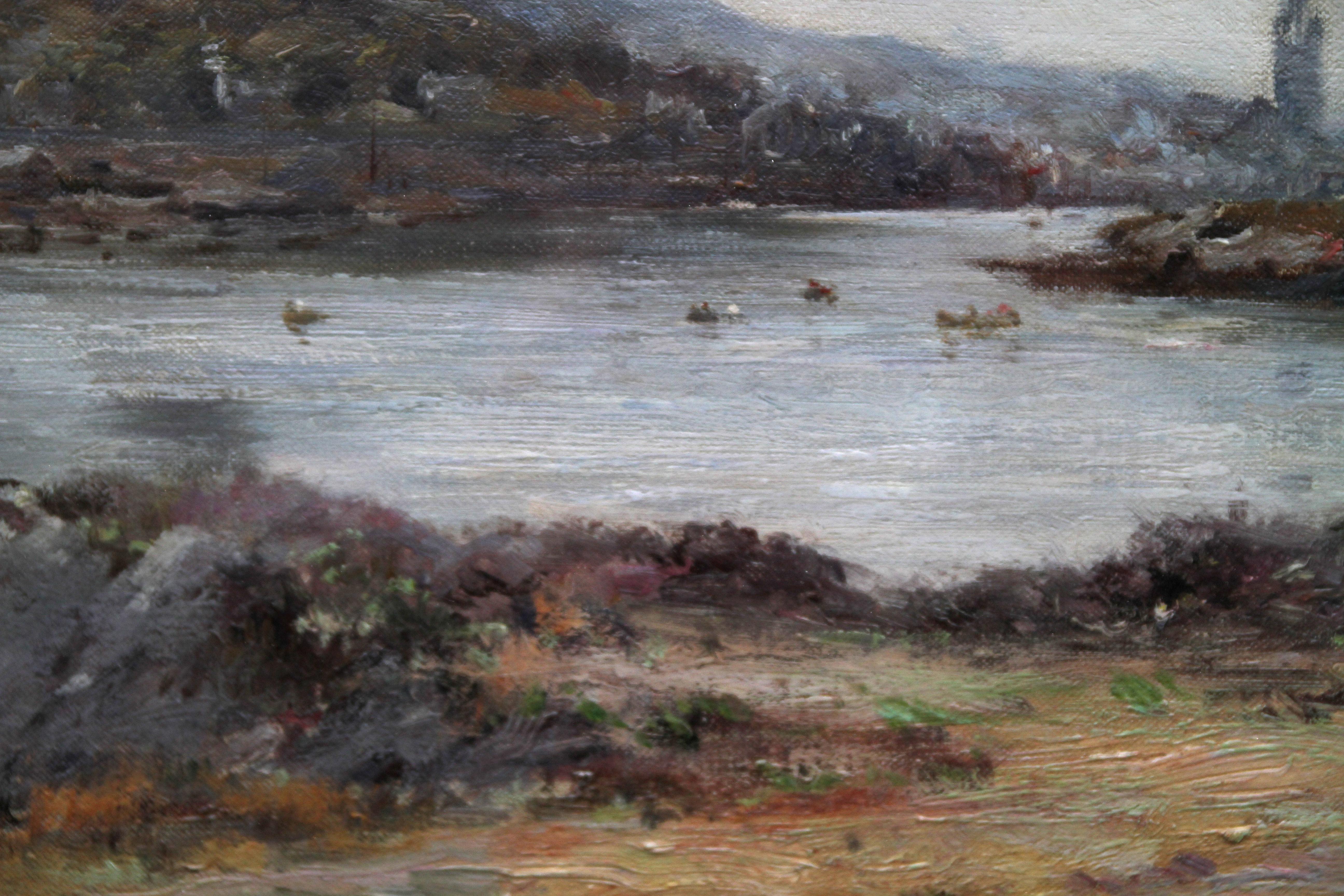 Tabert Castle Loch Fyne Scotland - Scottish Impressionist art oil painting For Sale 4