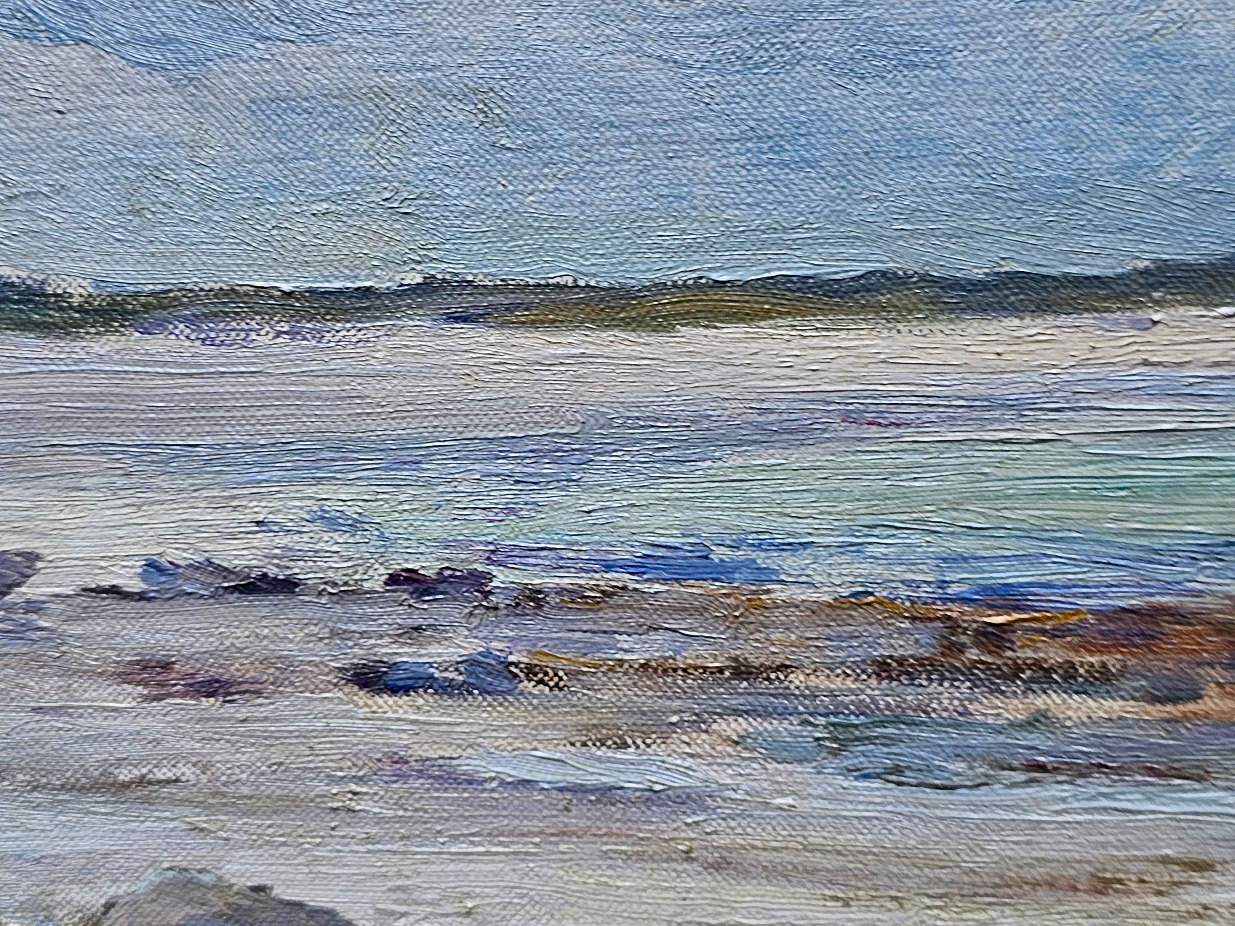 Tiree Coastal Landscape Scotland - Scottish Impressionist Edwardian oil painting For Sale 3