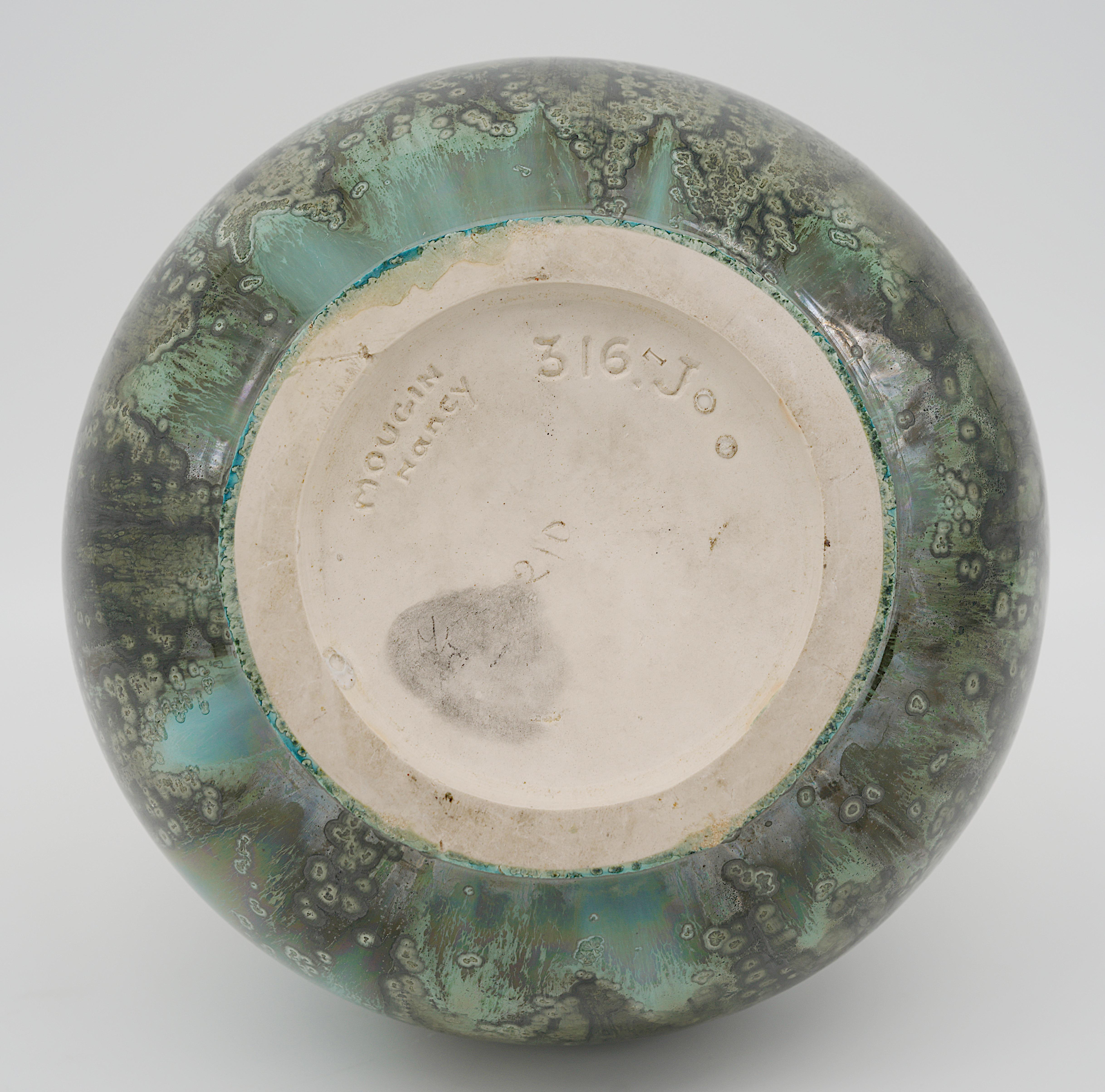 Joseph Mougin Vaso in gres Art Deco, Pigne, 1920 in vendita 2