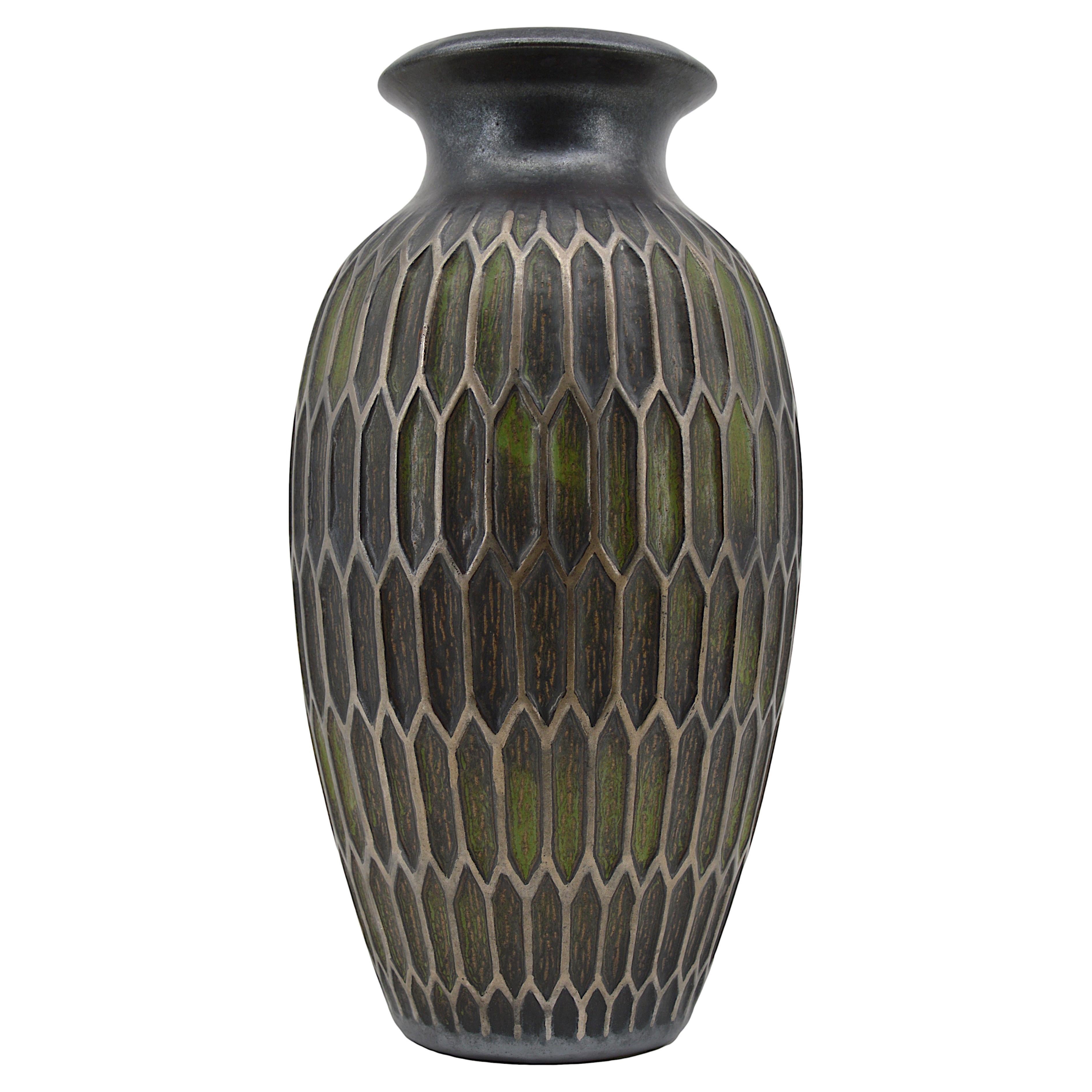 Joseph Mougin Art Deco Vase, Wabe 1920 im Angebot