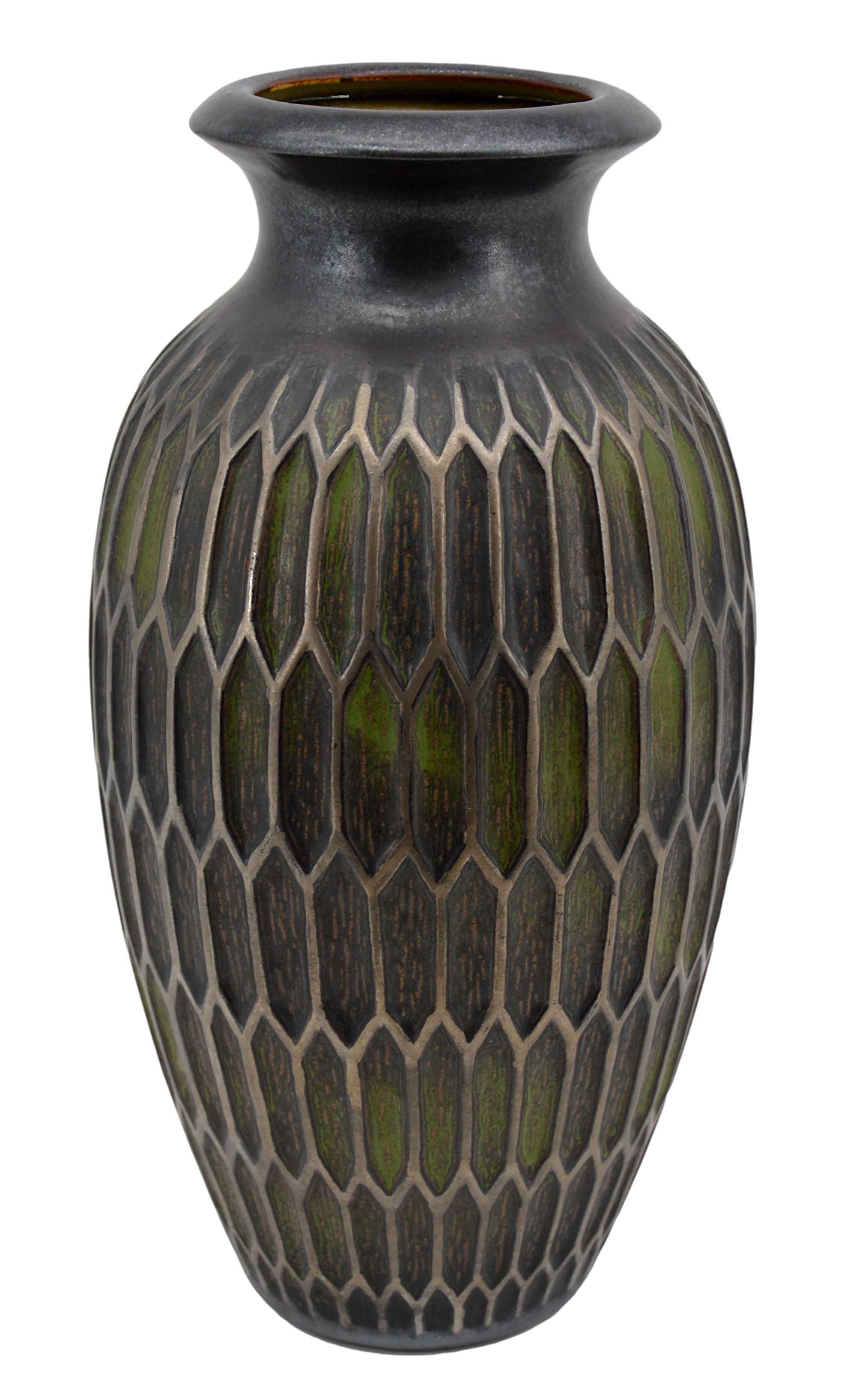 Französische Art-déco-Vase von Joseph Mougin (1876-1961), Nancy, Frankreich, Ende der 1920er Jahre. Modell von Joseph Mougin mit dem Namen 