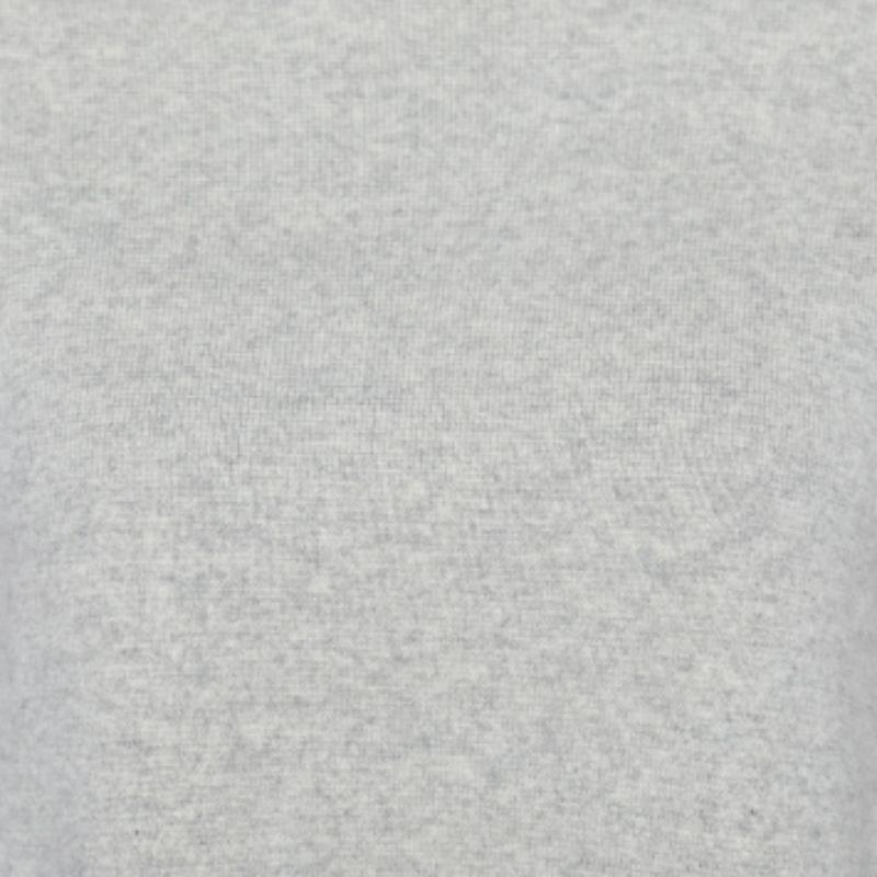 Gris Joseph - Top Wallis en géorgette à carreaux multicolores et superposition de laine grise S en vente