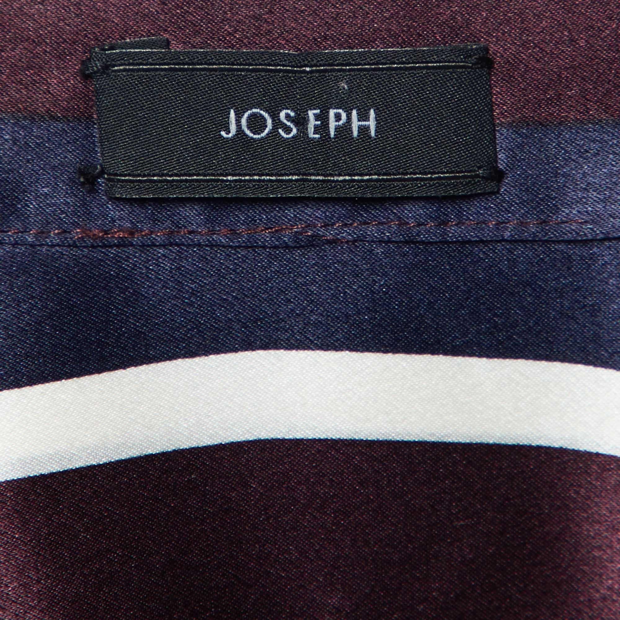 Donna Joseph Camicetta a righe college in raso multicolore S in vendita