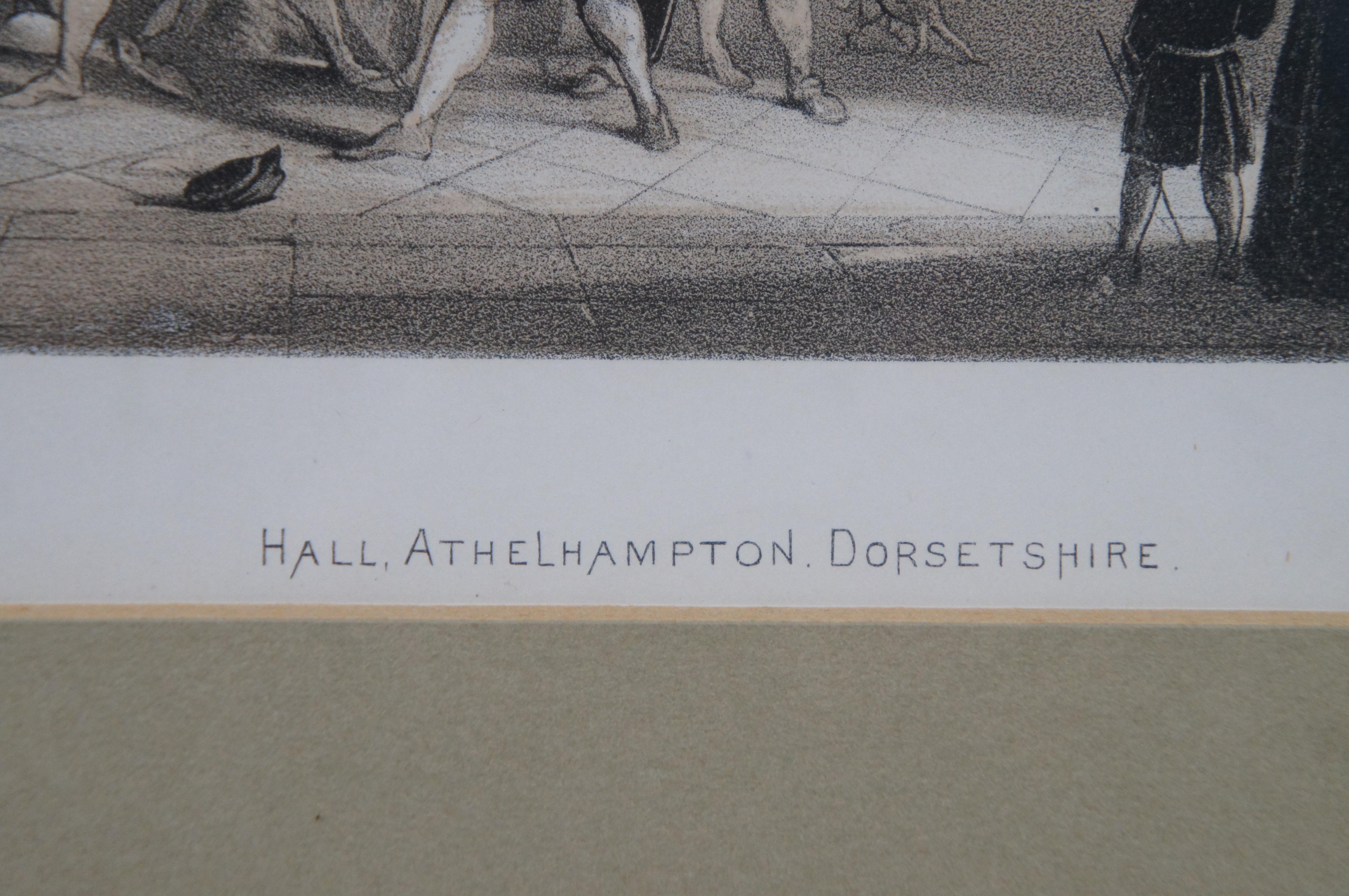 Joseph Nash Mansions of England Hall Athelhampton Dorsetshire Lithograph 21