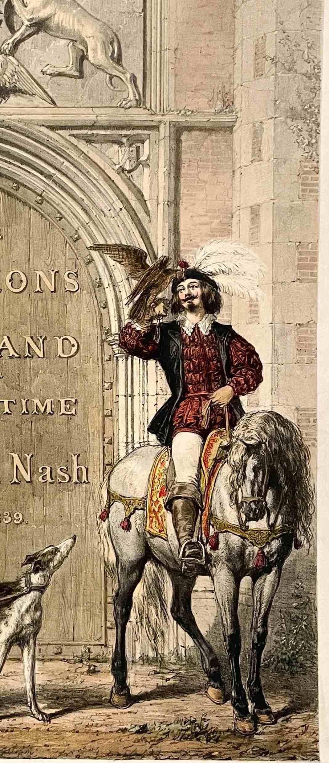 Joseph Nash vers 1839-49 Frontespice « Les manoirs d'Angleterre dans le temps antique » en vente 3
