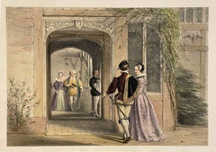 Antique Porch and Corridor, Ockwells, Berks. from "The Mansions of England in the Olden 