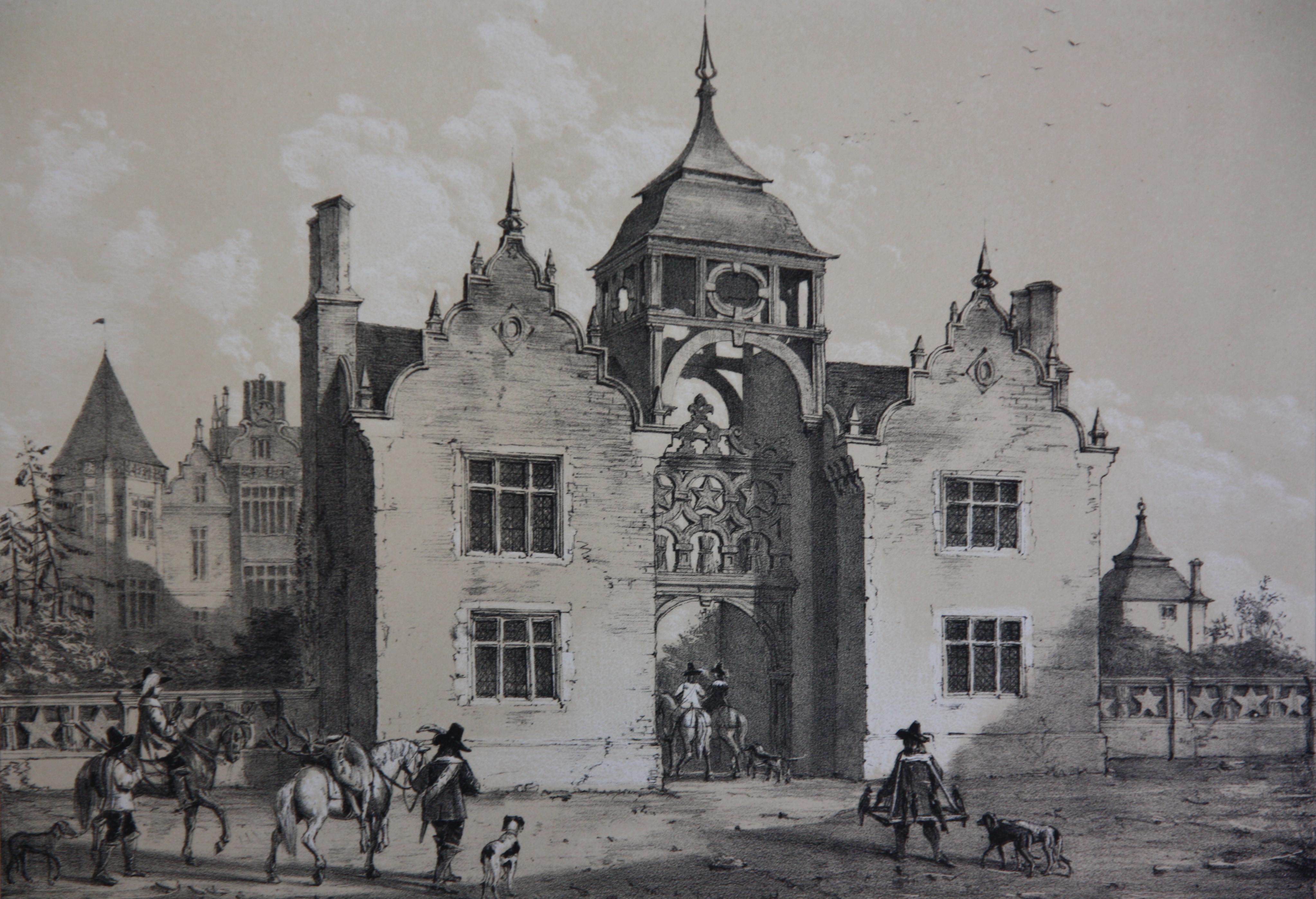 Set of Eight English Copperplate Engravings of Mansions of England, 19th Century For Sale 8