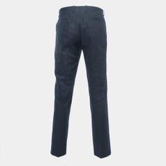 Joseph Navy Blue Linen Blend Trousers 3XL