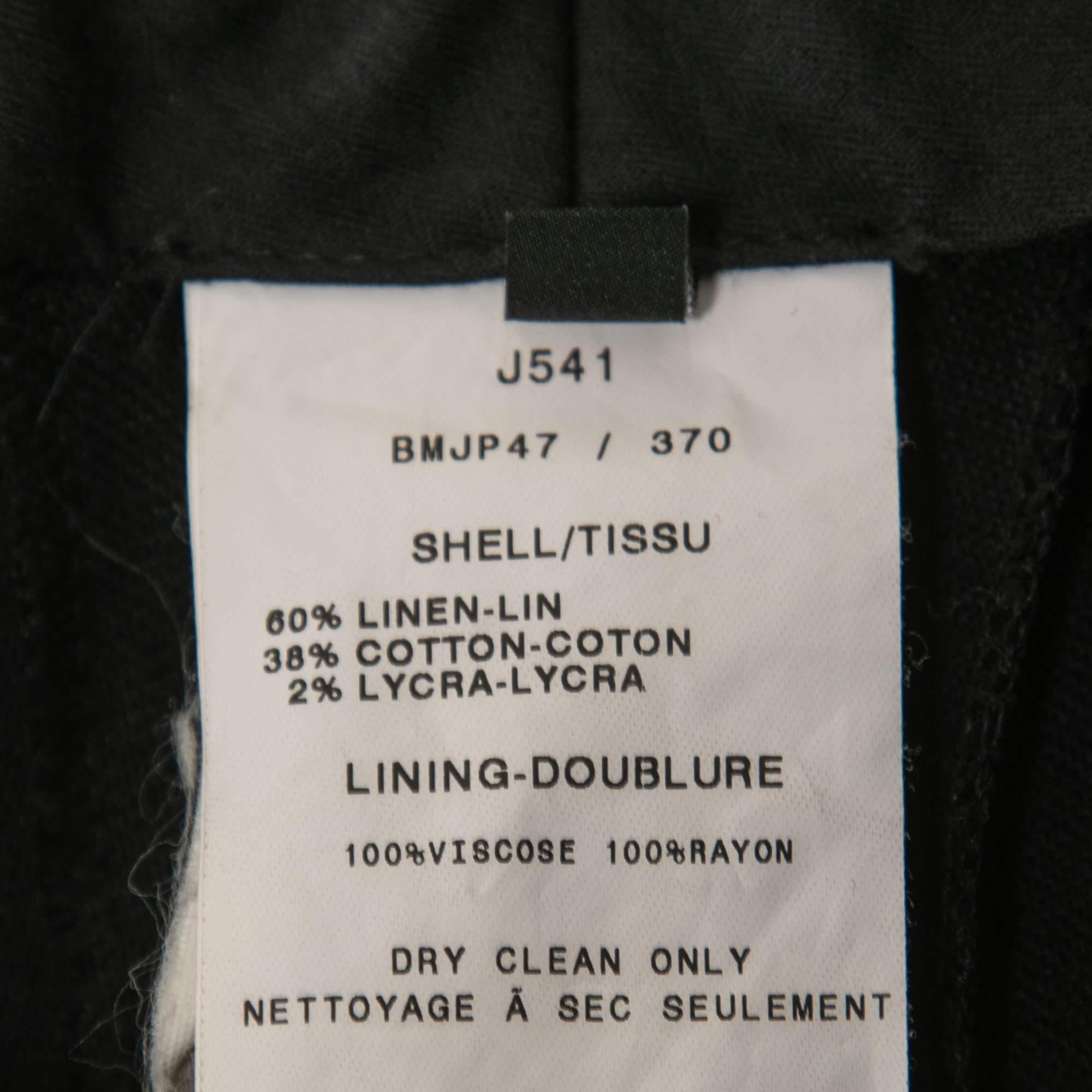 Women's Joseph Navy Blue Linen Blend Trousers 3XL For Sale