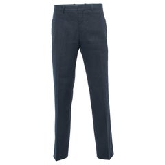 Joseph Marineblaue Hose aus Leinenmischung 3XL