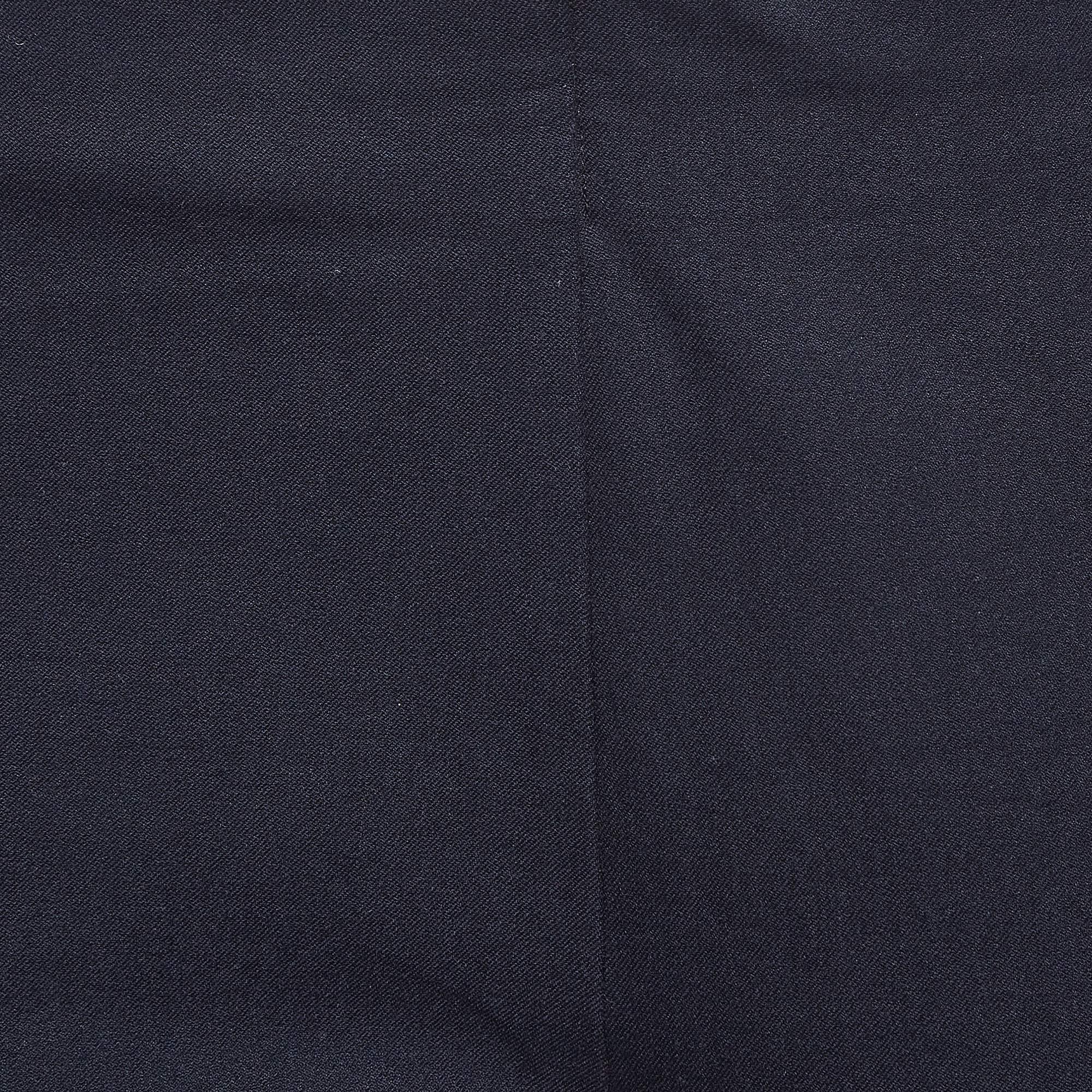 Black Joseph Navy Blue Stretch Gabardine Leggings M