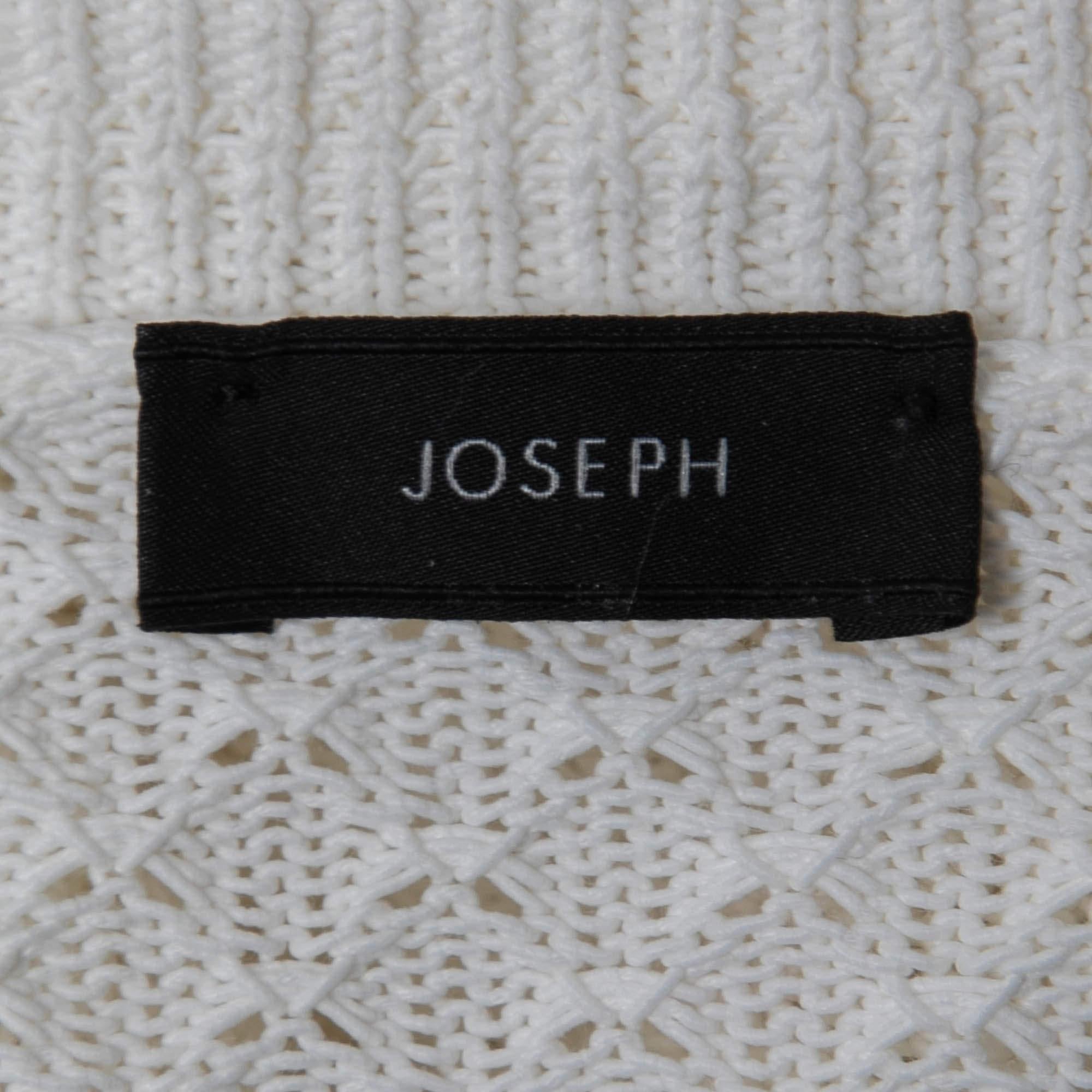 Pull Joseph blanc cassé en maille de coton mélangé XL Bon état - En vente à Dubai, Al Qouz 2