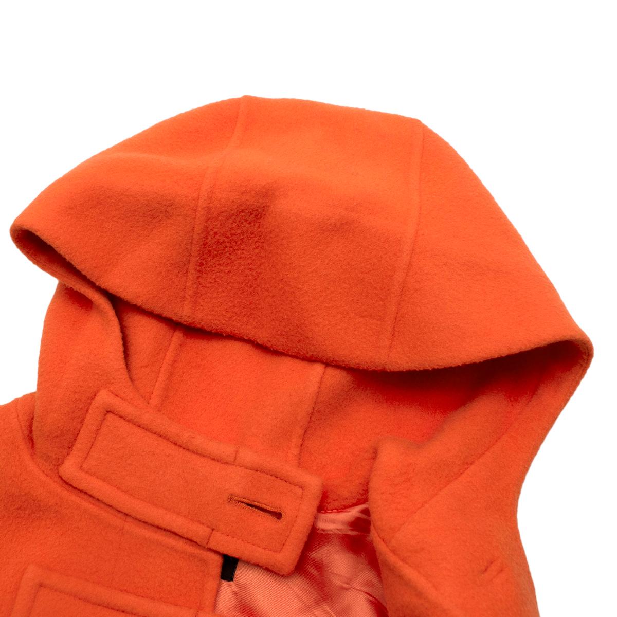 orange duffle coat
