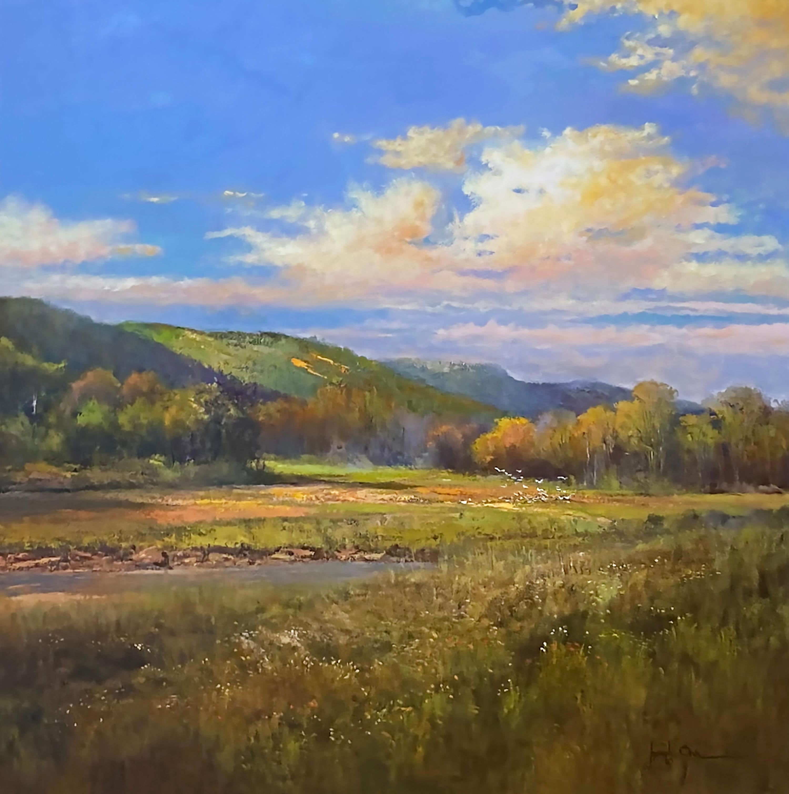 Landscape Painting de Joseph Orr - Acceso al río