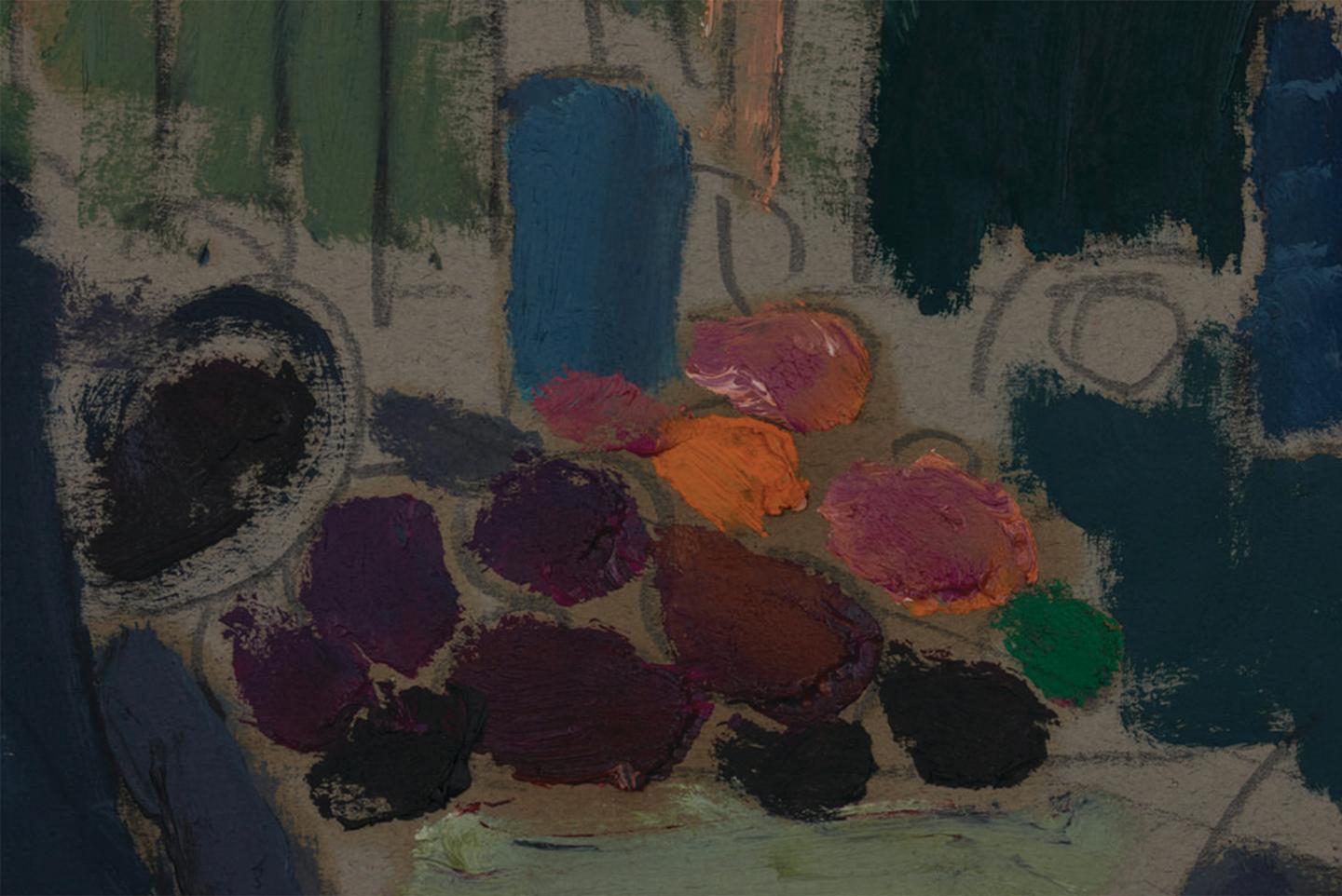 20th century abstract still life by Cleveland School artist  - Painting by Joseph O'Sickey