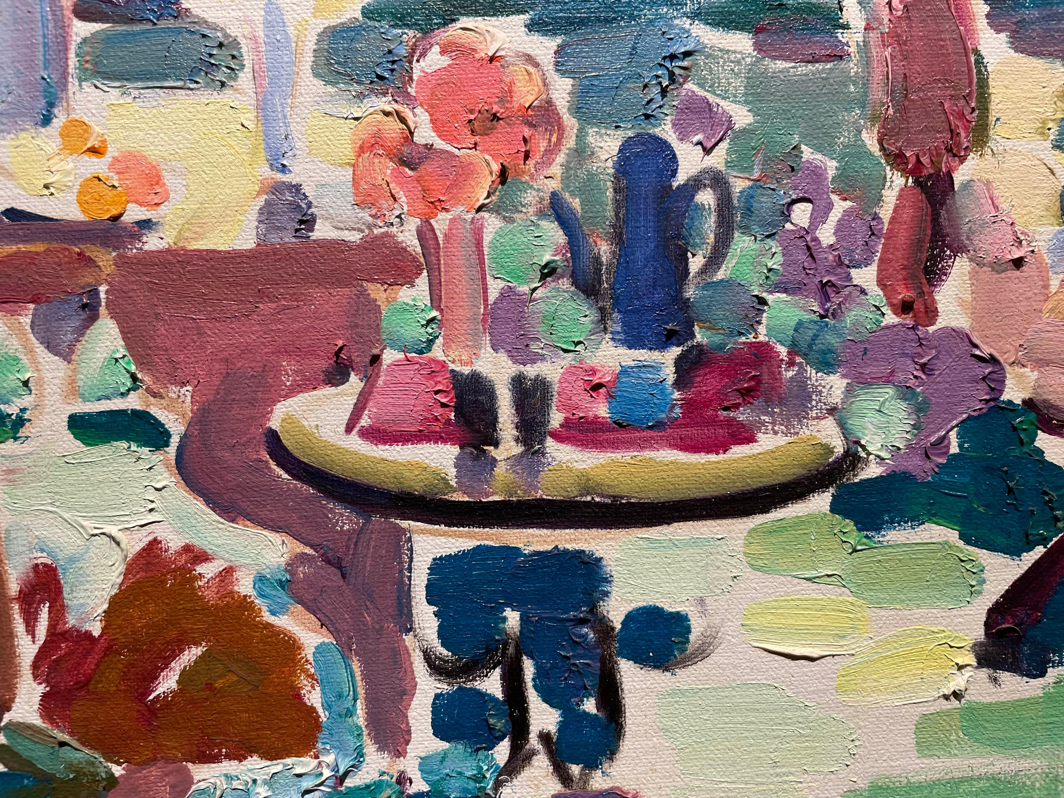 Backyard Garden Still-Life Landscape Scene, Cleveland School Artist For Sale 7