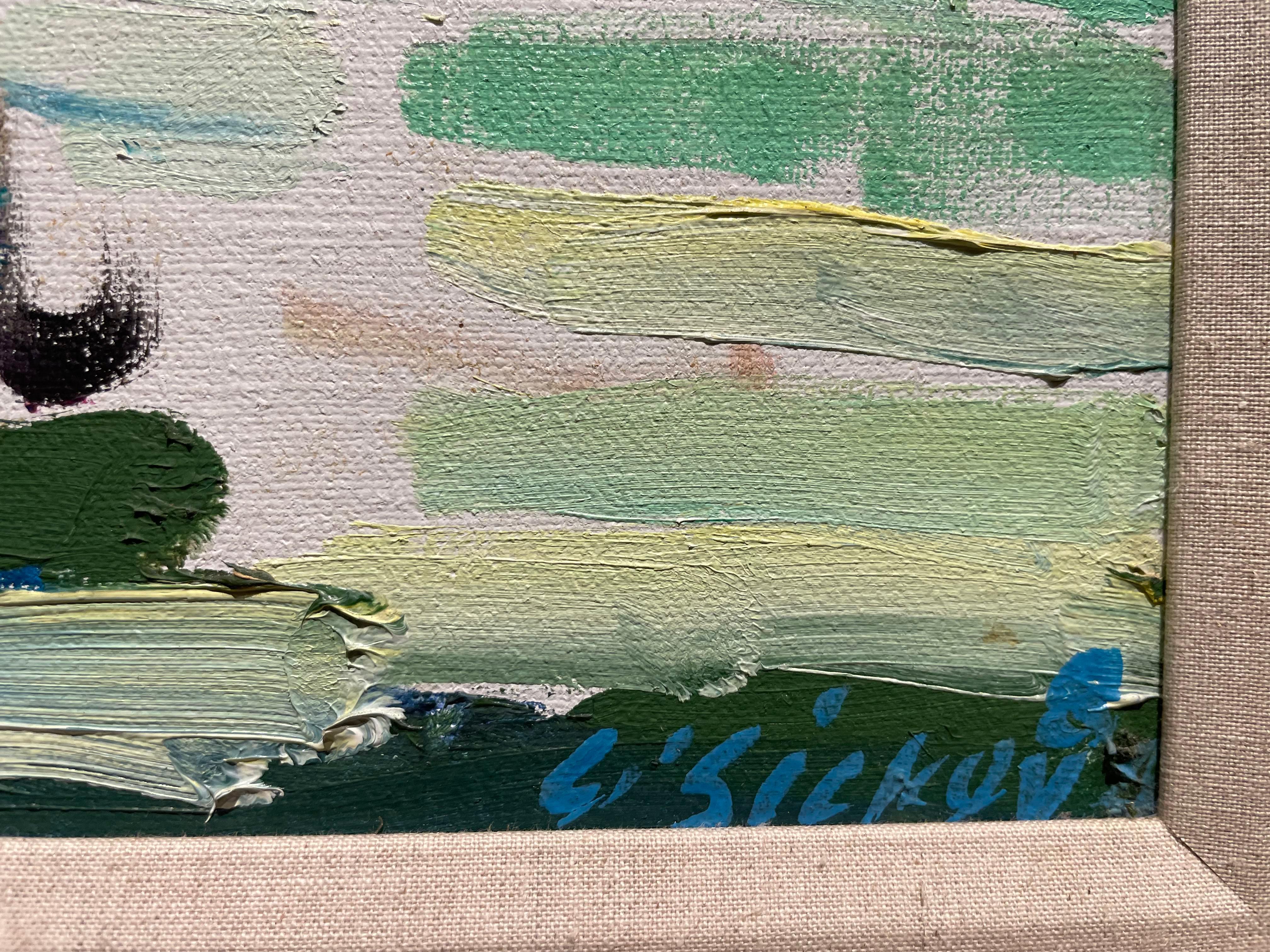 Backyard Garden Still-Life Landscape Scene, Cleveland School Artist For Sale 9