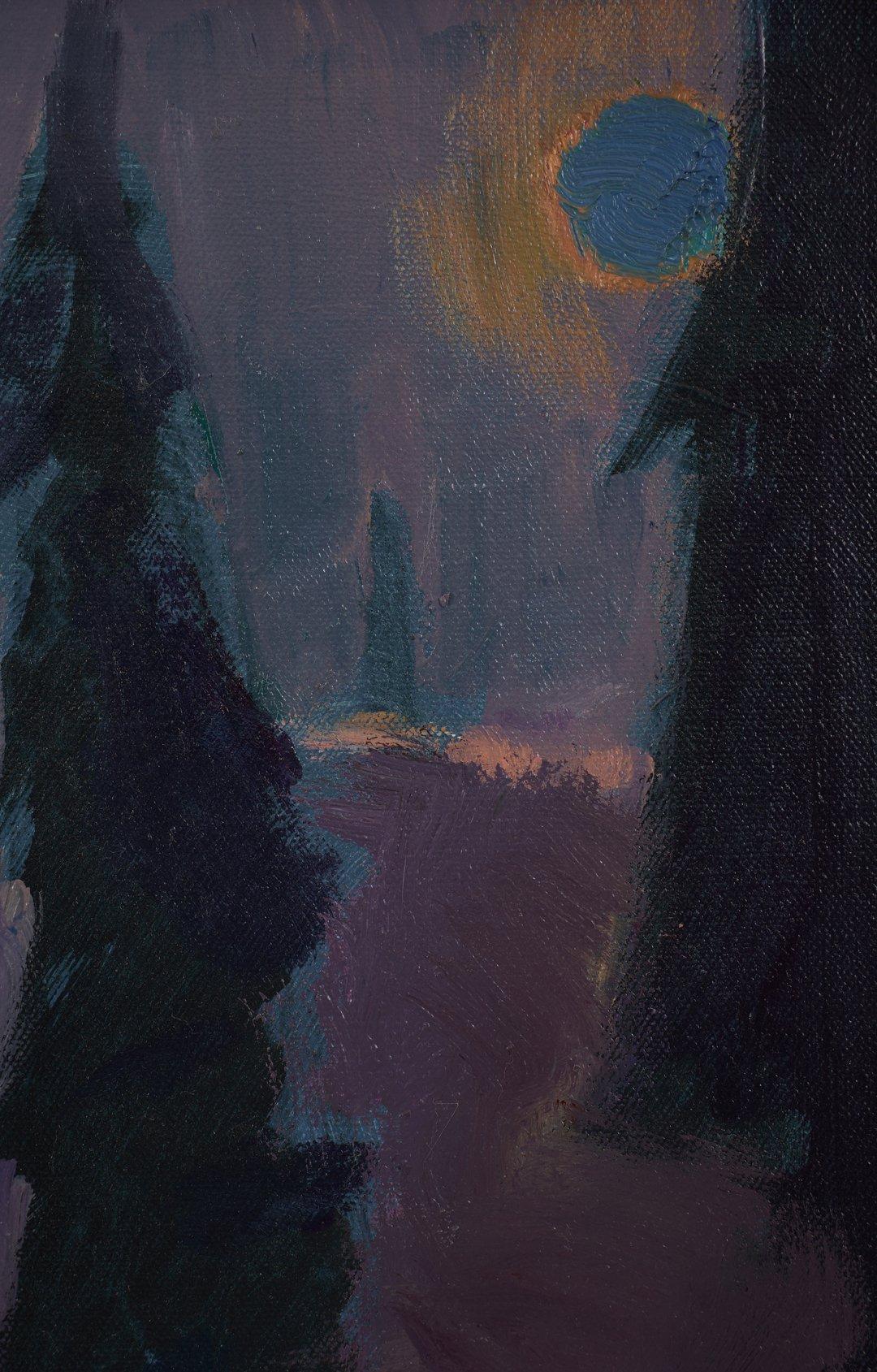 Joseph B. O'Sickey (American, 1918-2013)
Evening Still Life
Oil on canvas
Signed lower right
32 x 24.5 inches
34.25 x 27.25 inches, framed

Joseph O'Sickey, born in Detroit in 1918, has been a painter and teacher throughout his career.  As a child