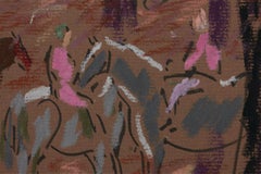 Horseback Riders in Sunny Landscape, Künstler aus Cleveland, 20. Jahrhundert