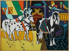Horses Prepared to Perform and Circus Truck, Contemporary American Modern