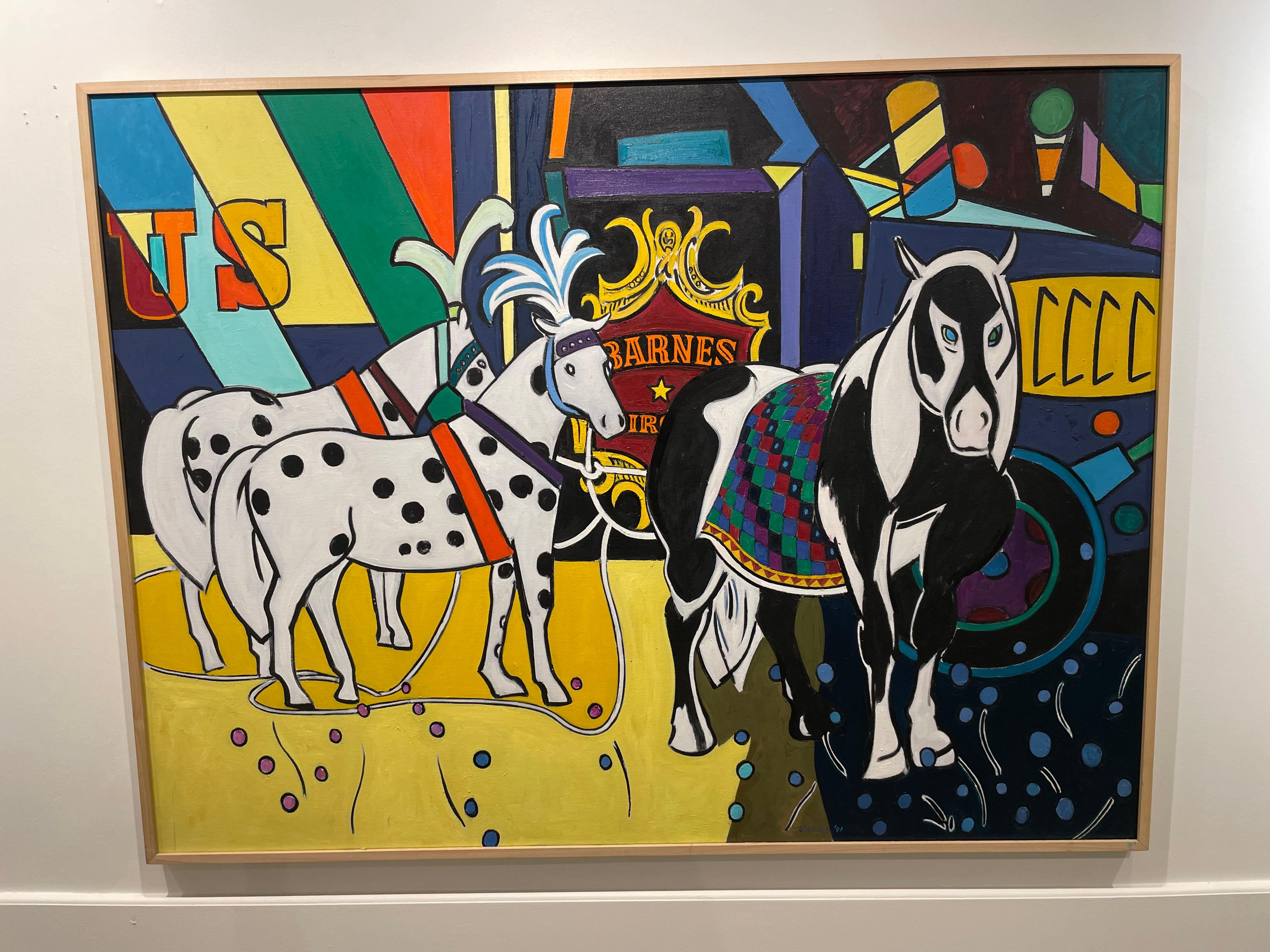 Caballos Preparados para Actuar y Camión de Circo, Moderno Americano Contemporáneo en venta 2