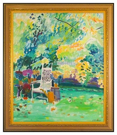 Joseph B. O
Sickey Large Original Painting Oil On Canvas Signed Landscape Framed