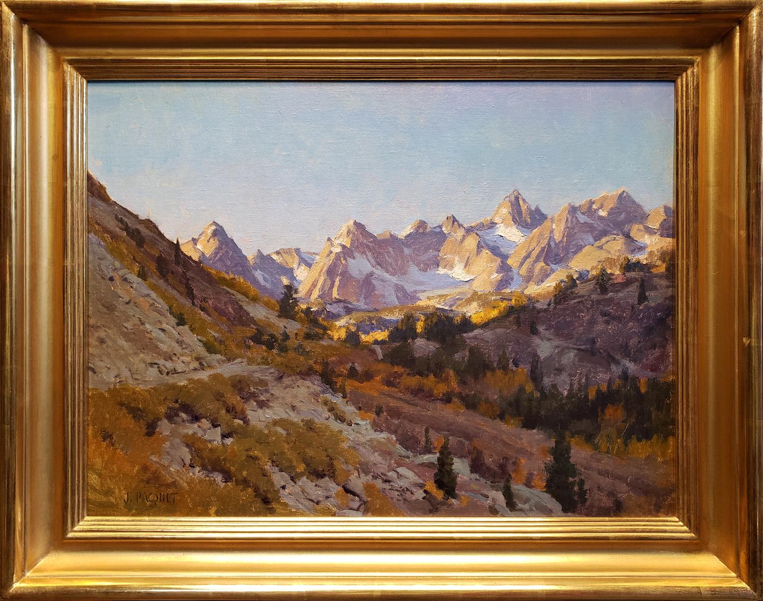 Joseph Paquet Landscape Painting - Morning, Sabrina Basin