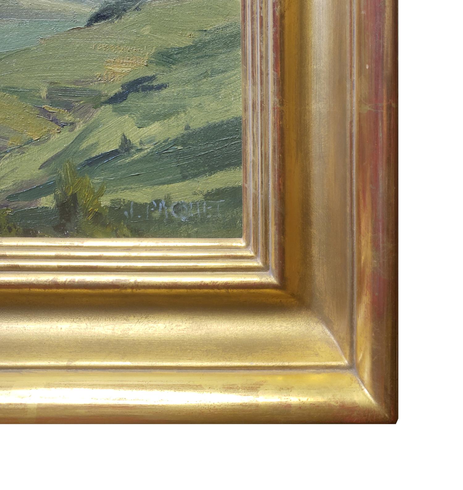 Piñones para Joseph; Velvet Hills, Cambria - Landscape Painting Marrón de Joseph Paquet