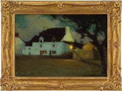 Joseph-Paul Mesle, White House At Dusk, Brittany, Oil Painting