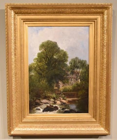 Oil Painting by Joseph Paul Pettitt "The Mill at Capel Currig, North Wales"