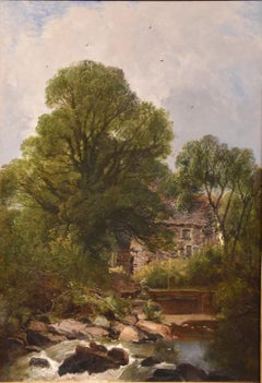 Oil Painting by Joseph Paul Pettitt "The Mill at Capel Currig, North Wales" 