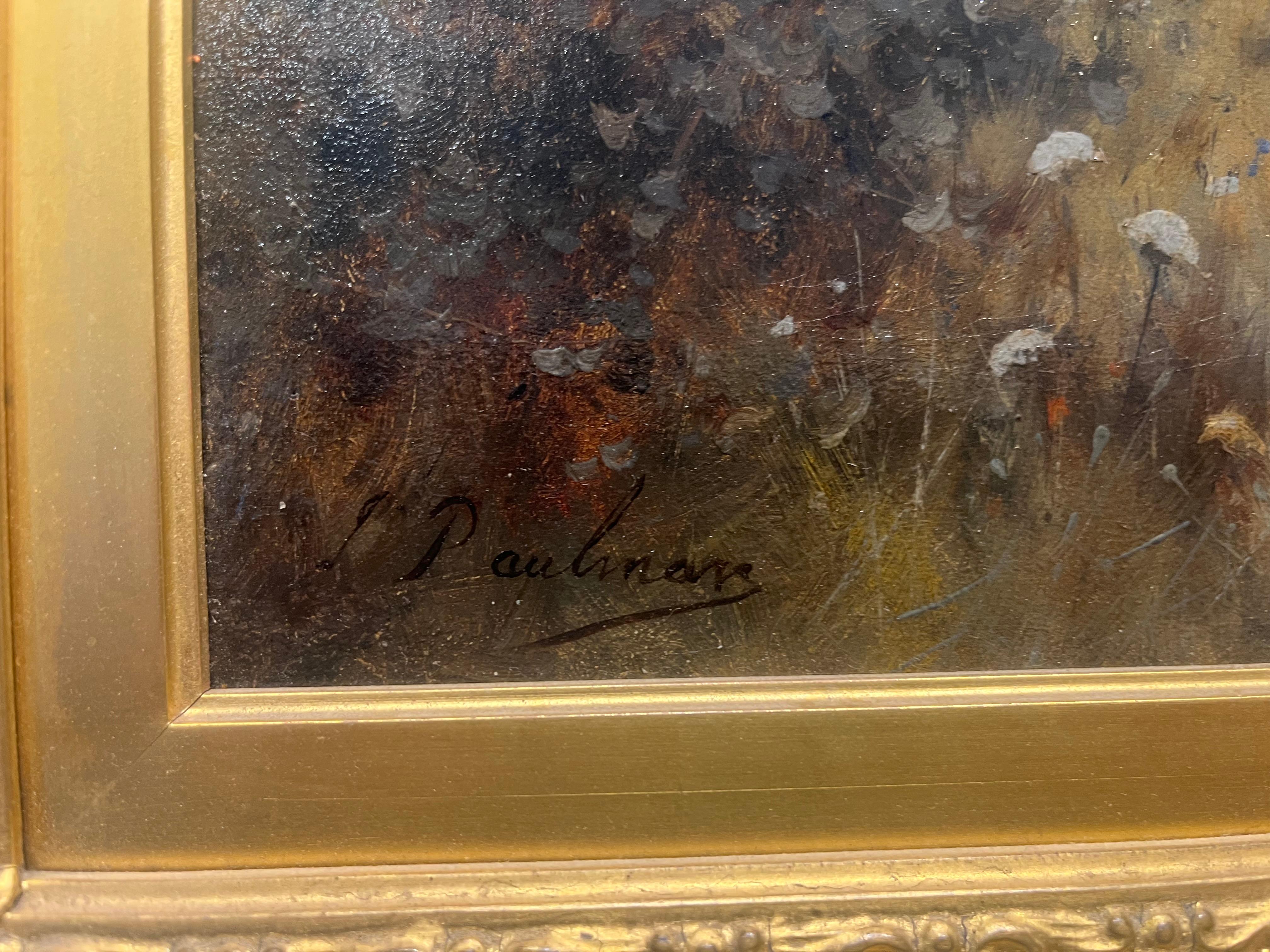 Paysage rural victorien du dix-neuvième siècle avec des ouvriers agricoles et des animaux en vente 8