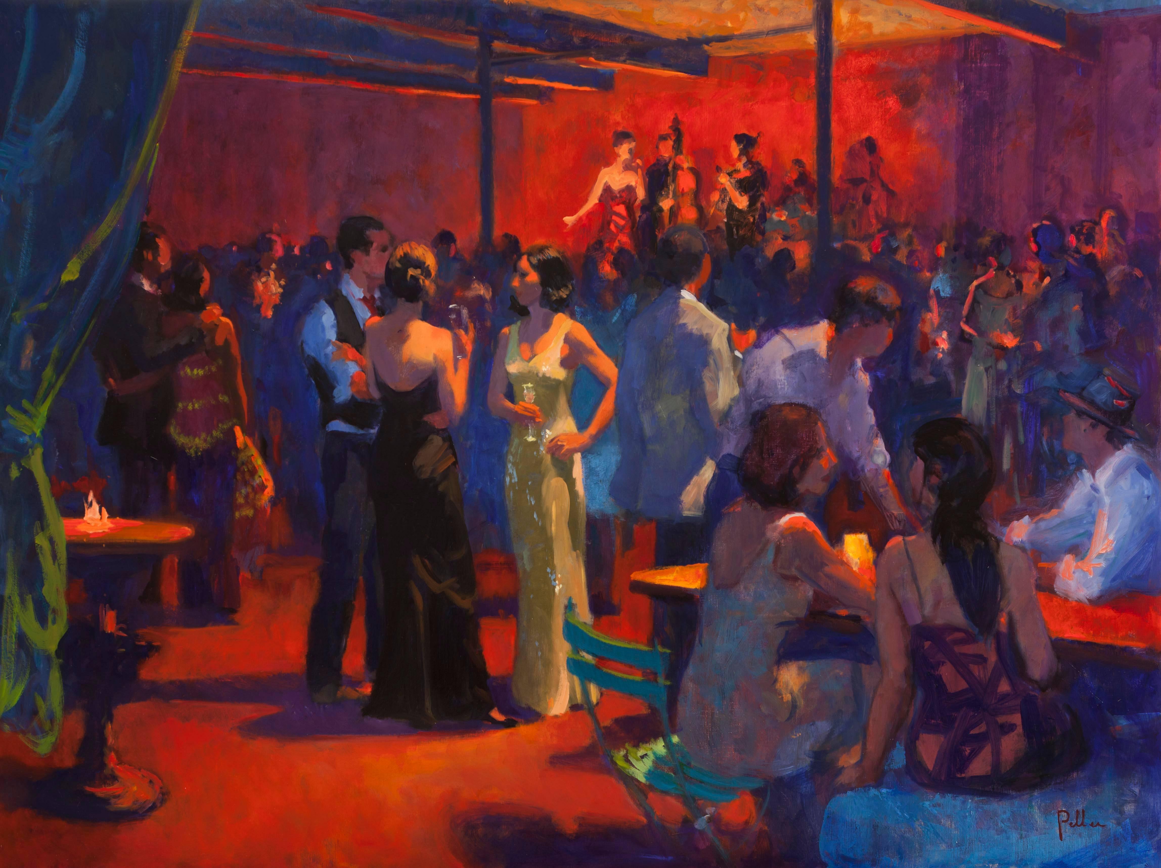 Joseph Peller Figurative Painting - After Hours Club