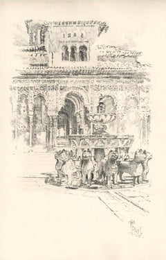 "Alhambra" original lithograph