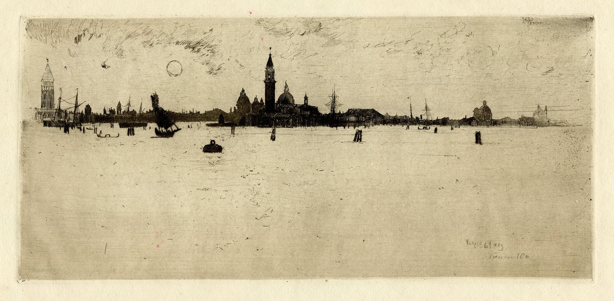 Joseph Pennell Landscape Print - Venice from the Sea